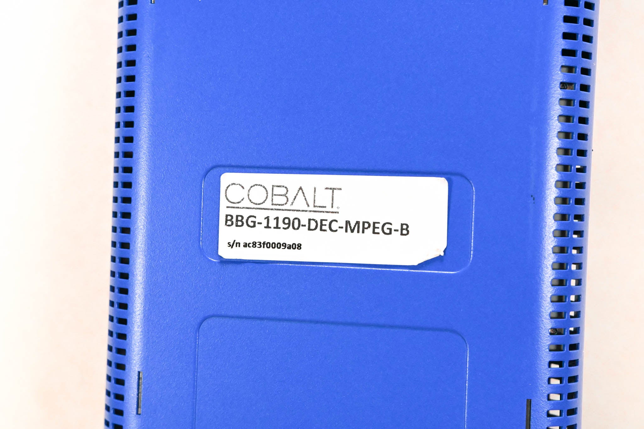 Cobalt BBG-1190-DEC-MPEG-B Broadcast Video Decoder