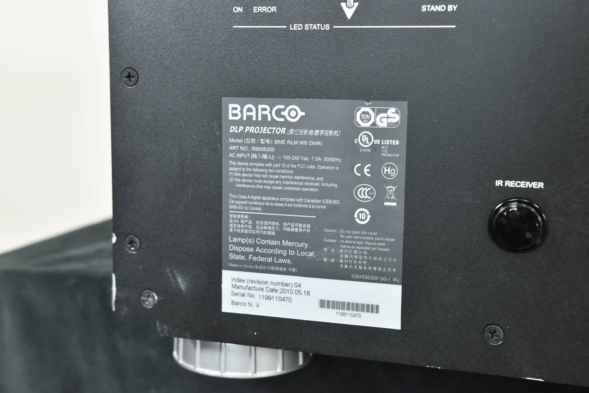 Barco RLM-W6 6,000-Lumen WUXGA Large Venue DLP Projector