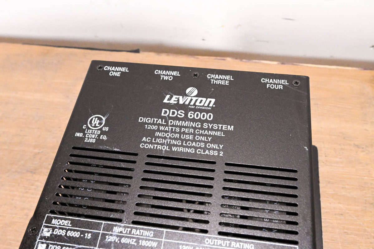 Leviton DDS 6000 4-Channel Dimmer Pack