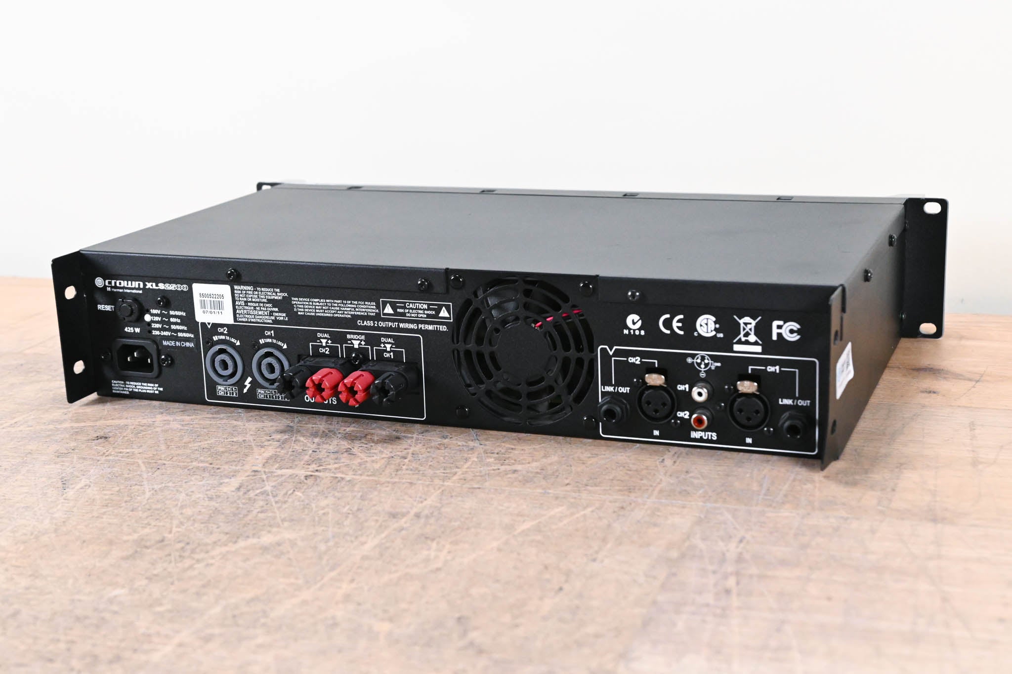 Crown XLS 2500 2-Channel Power Amplifier