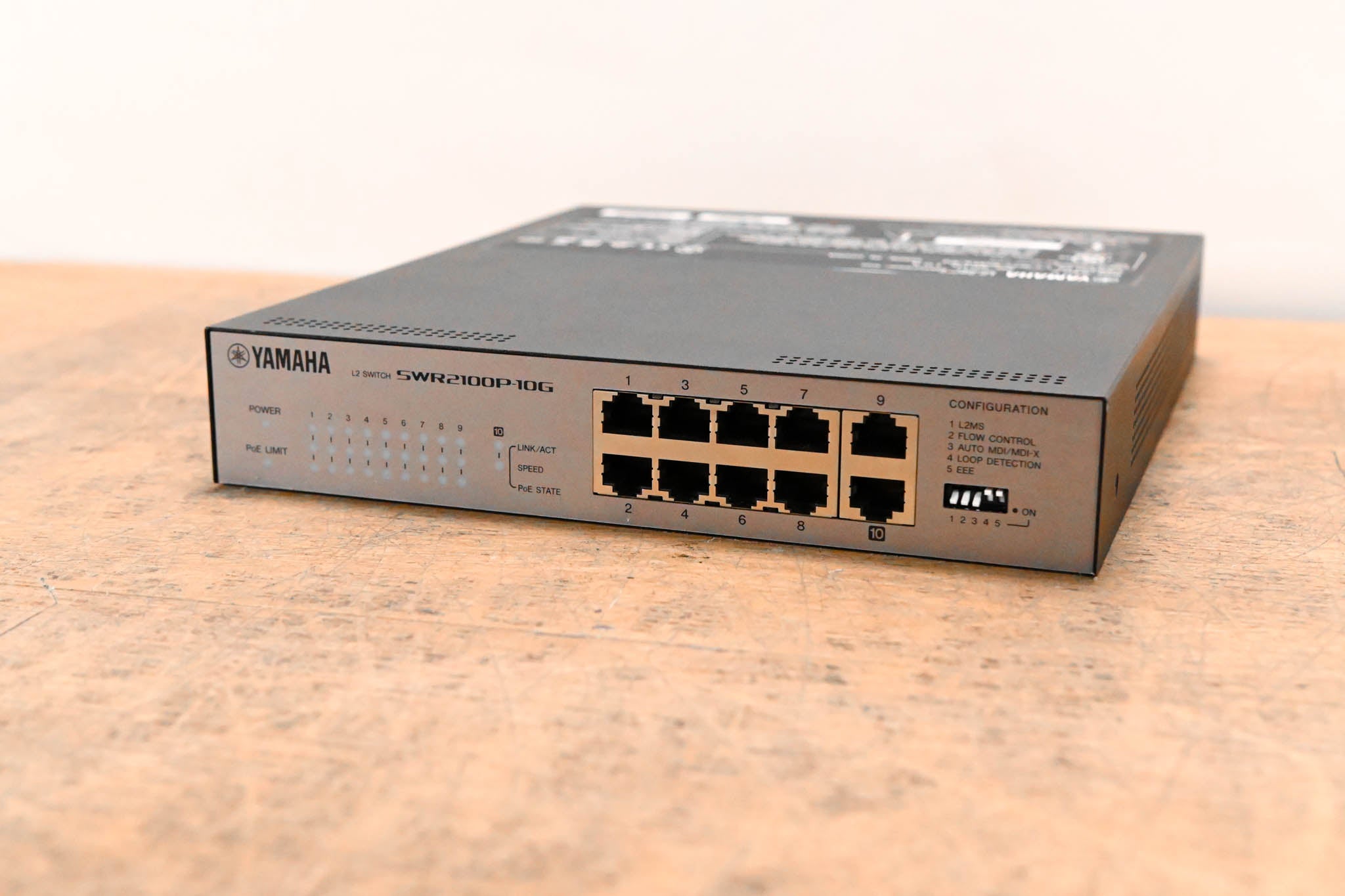 Yamaha SWR2100P-10G 10-port L2 Network Switch with PoE