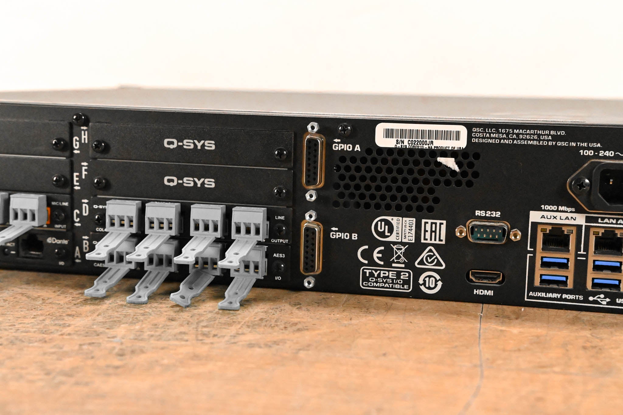 QSC Q-SYS CORE 510i Integrated Core Processor with Dante Card