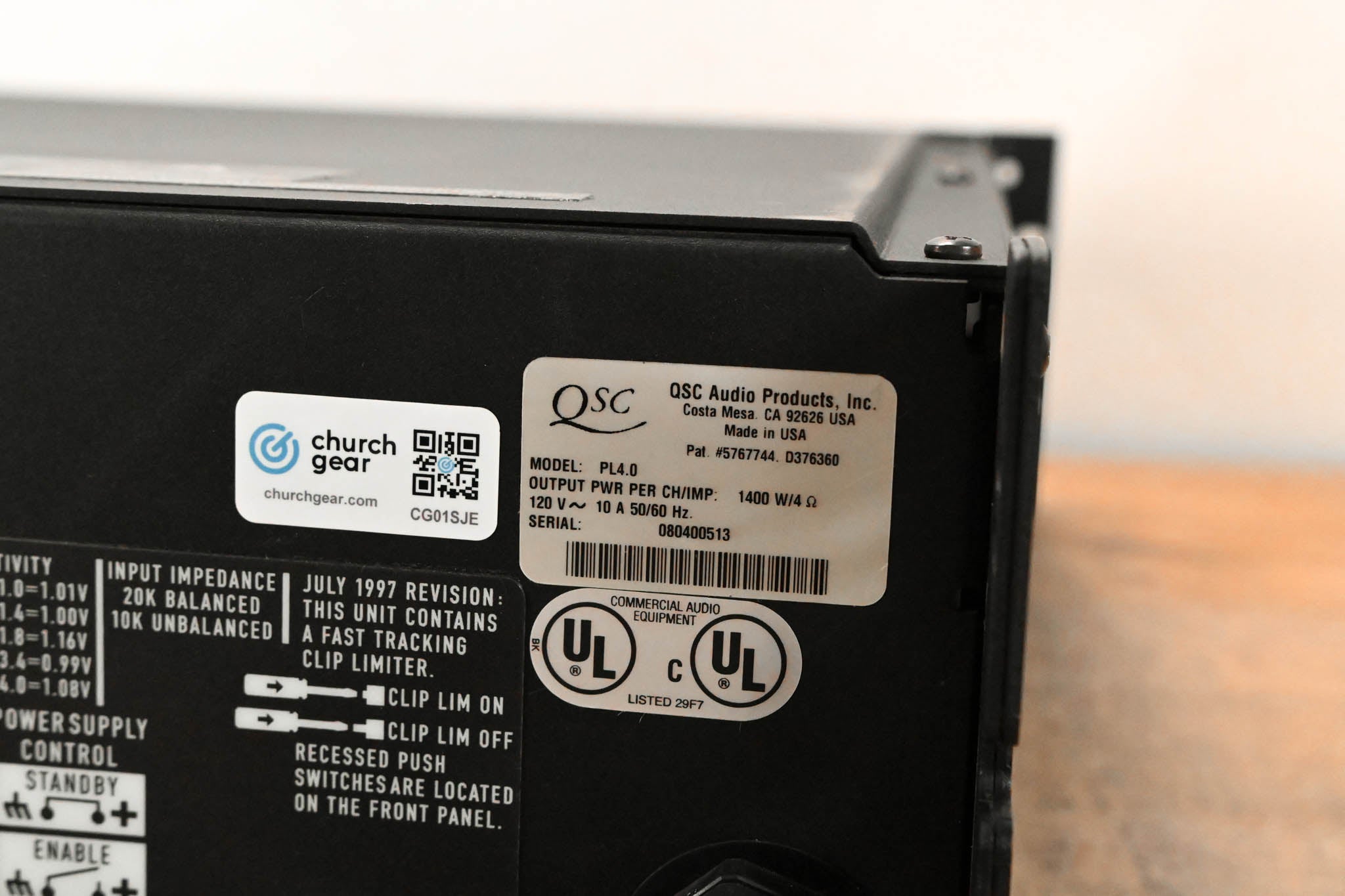 QSC PowerLight 4.0 2-Channel Power Amplifier