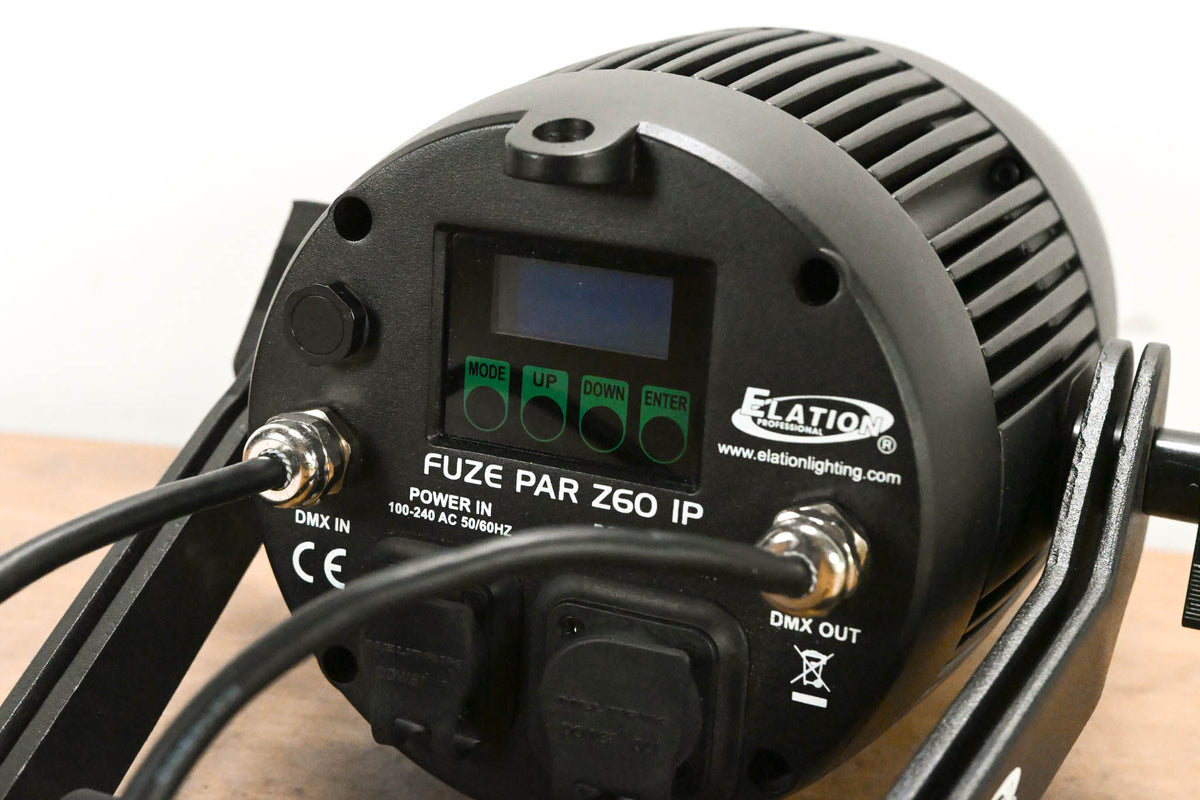 Elation FUZE PAR Z60 IP 60W RGBW LED Par with Zoom (NO POWER CABLE)