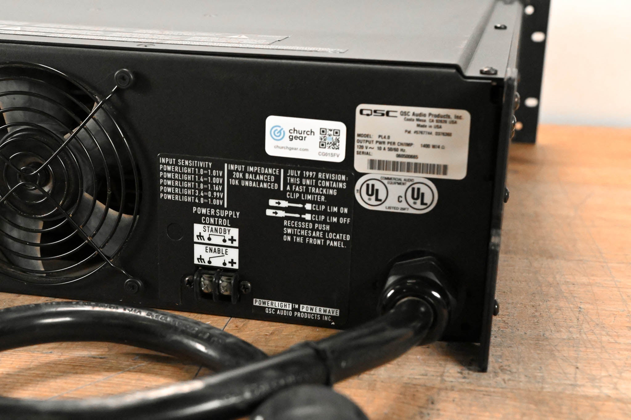 QSC PowerLight 4.0 2-Channel Power Amplifier