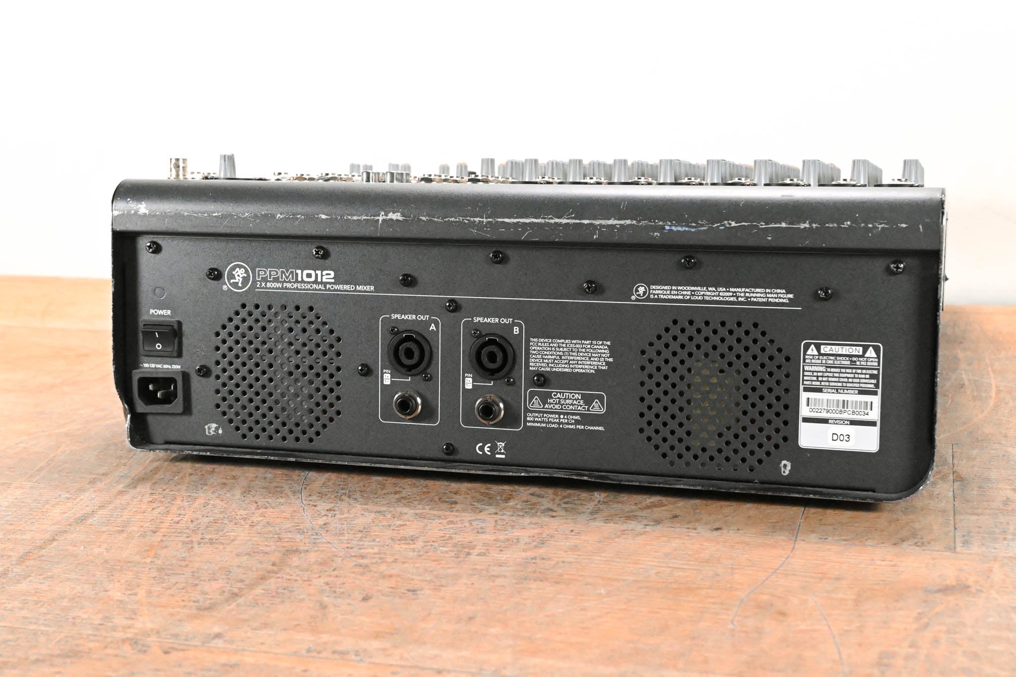 Mackie PPM1012 12-Channel 1600W Powered Mixer with Effects