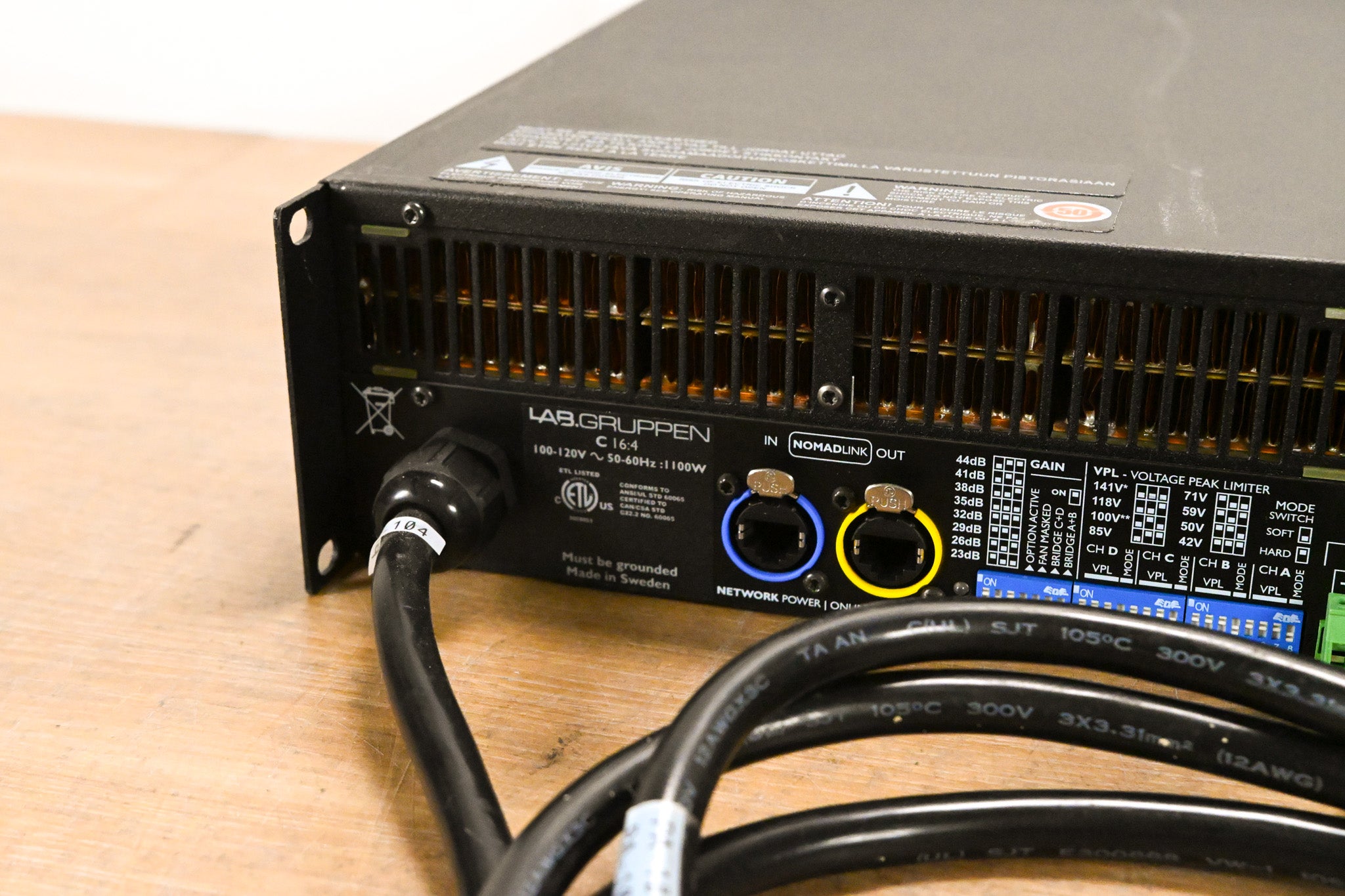 Lab Gruppen C 16:4 1600W Four-Channel Power Amplifier