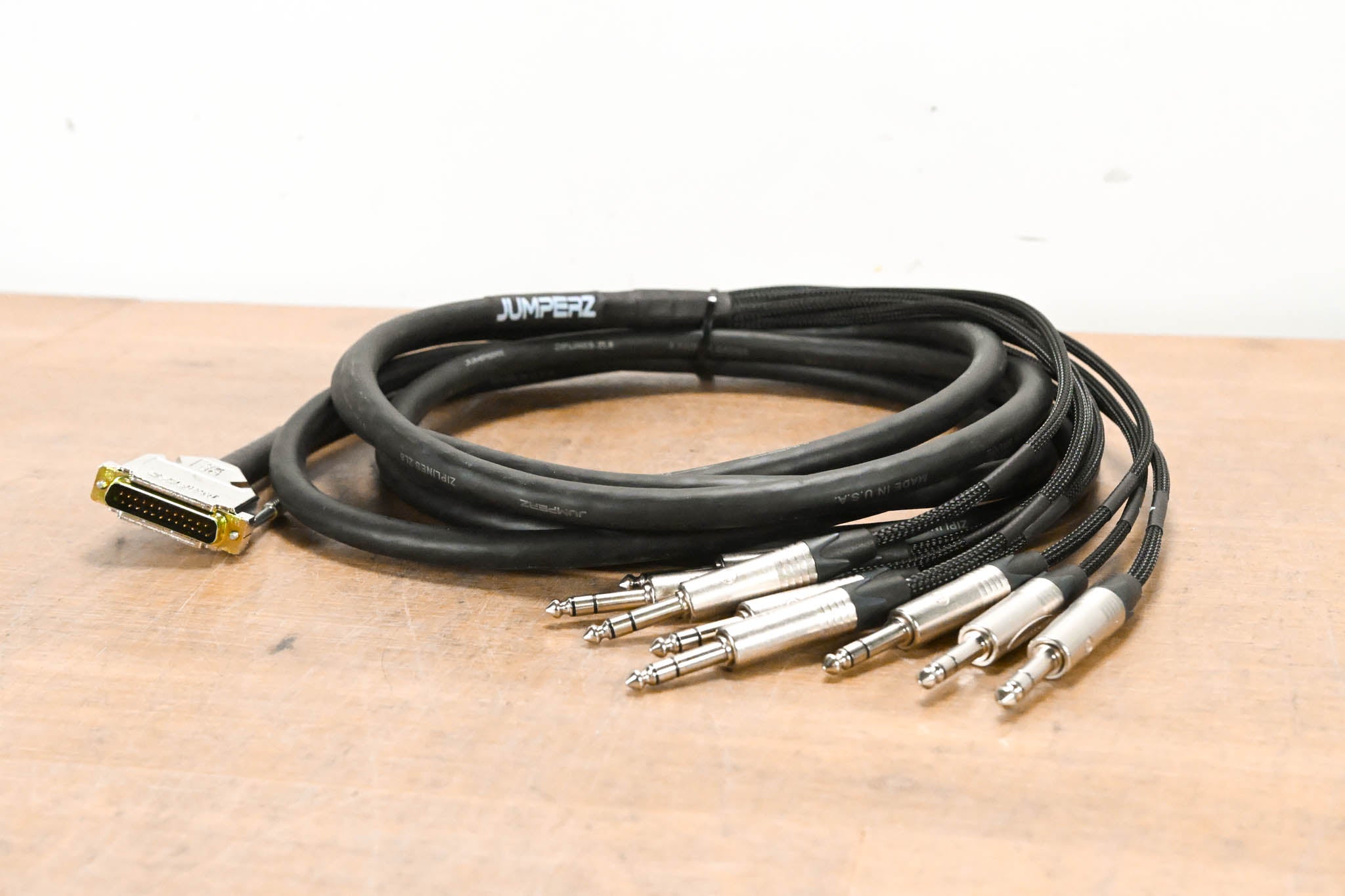 JUMPERZ Zipline DB25 Male to TRS 8-Channel Analog Audio Cable - 15'