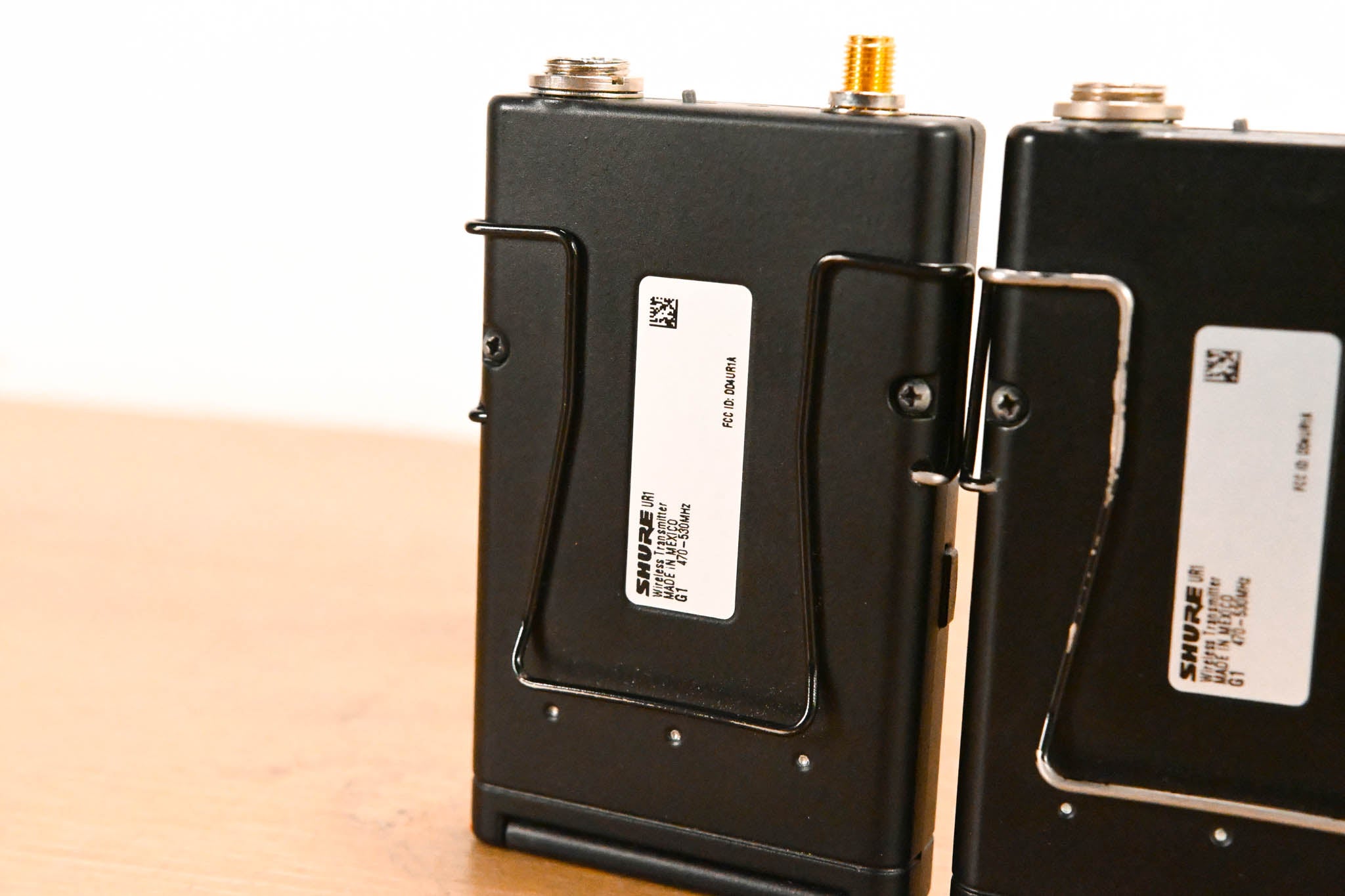Shure UR4D Dual Wireless Receiver with two UR1 Bodypacks - G1