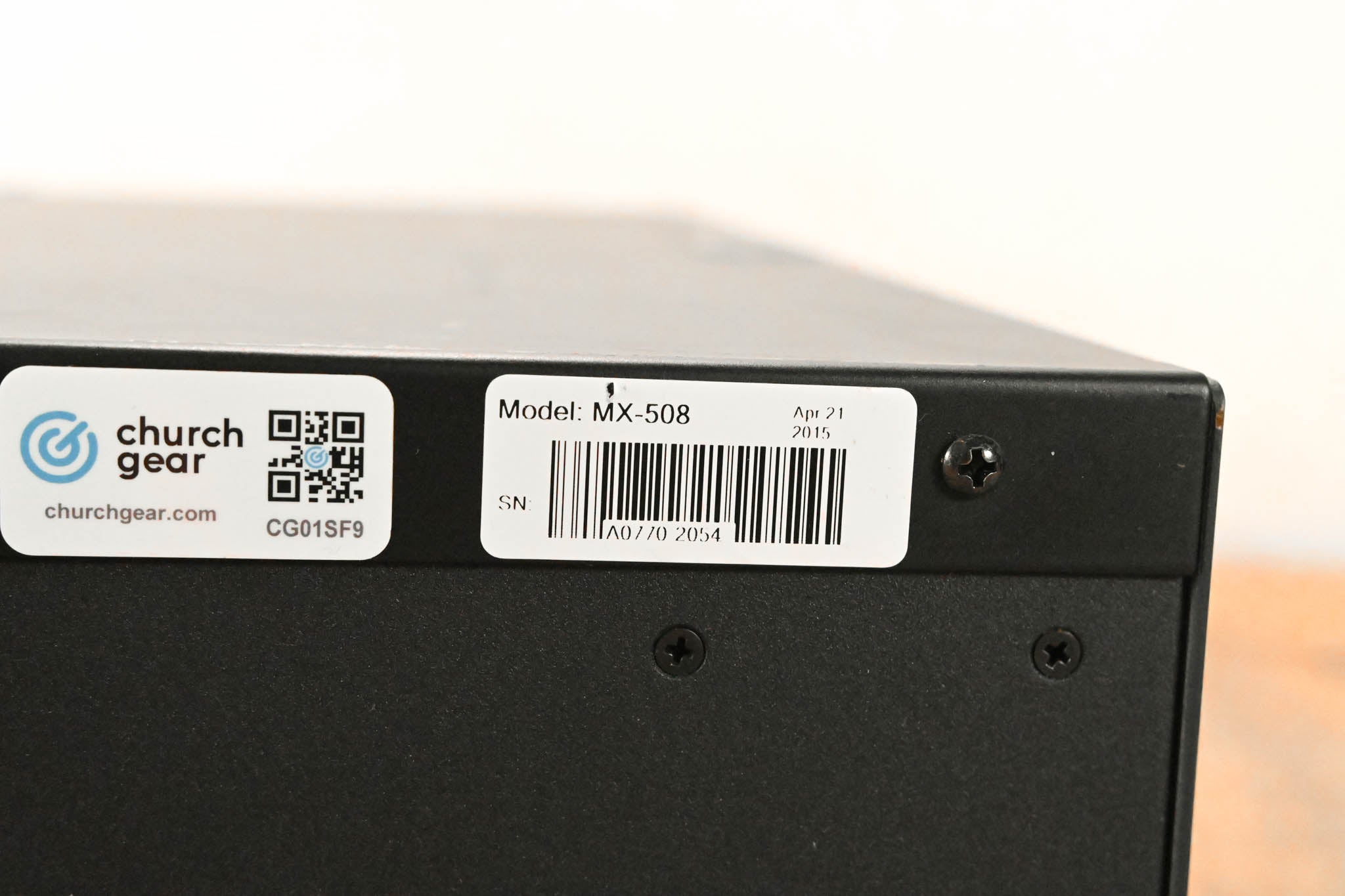 Ashly MX-508 8-Input Stereo Rack-Mountable Mic/Line Mixer