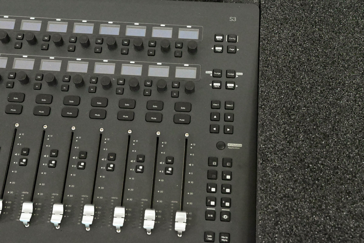 AVID S3 16-Fader Control Surface w/ E3 Engine and Road Case