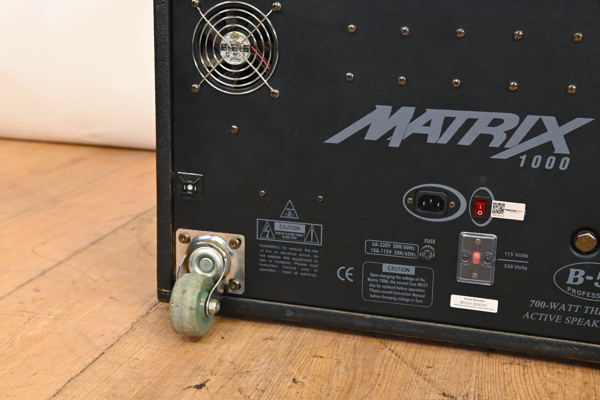 B-52 Matrix 1000 15" Active Subwoofer