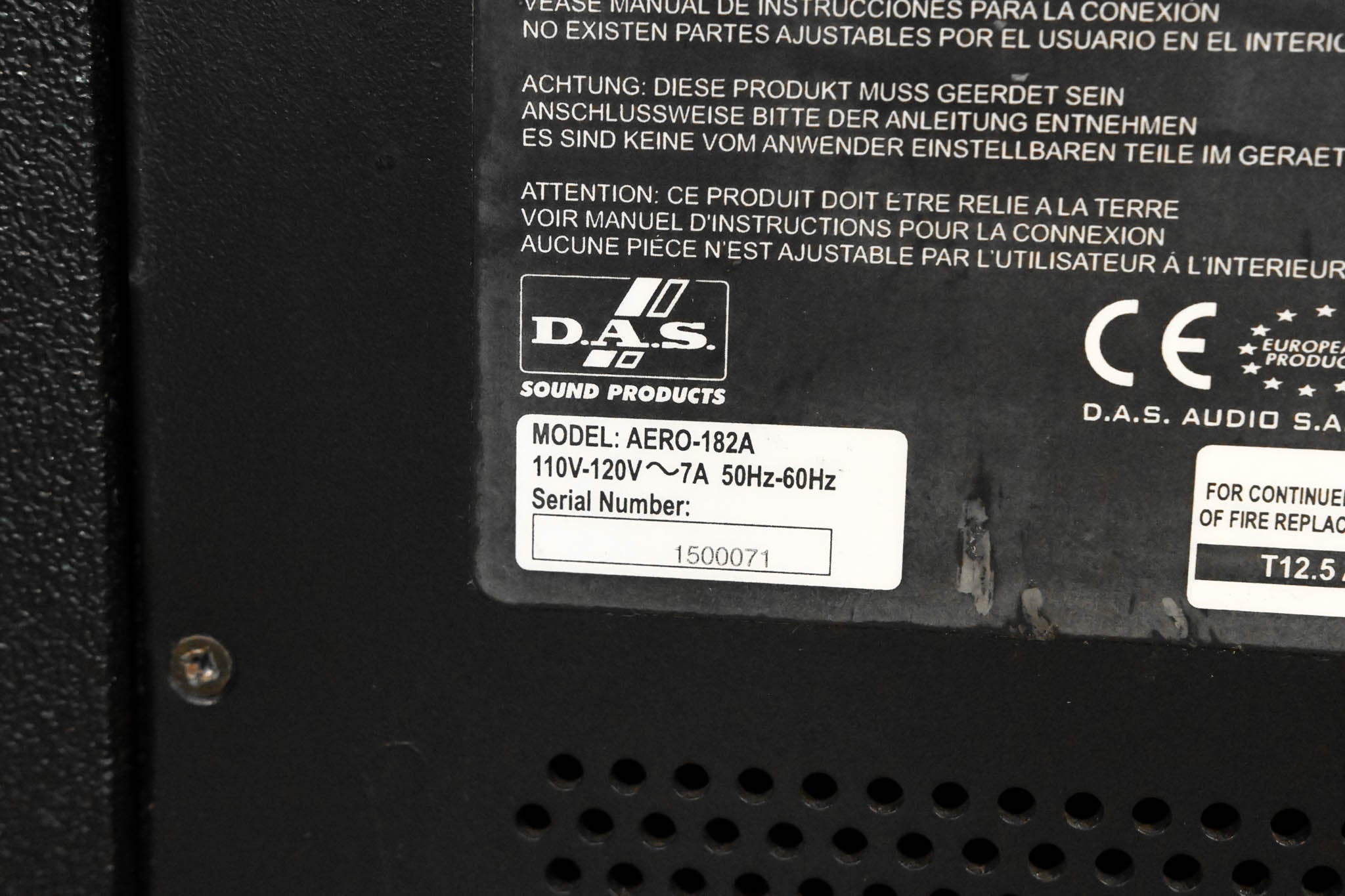 D.A.S. Aero 182A Line Array Series Subwoofer