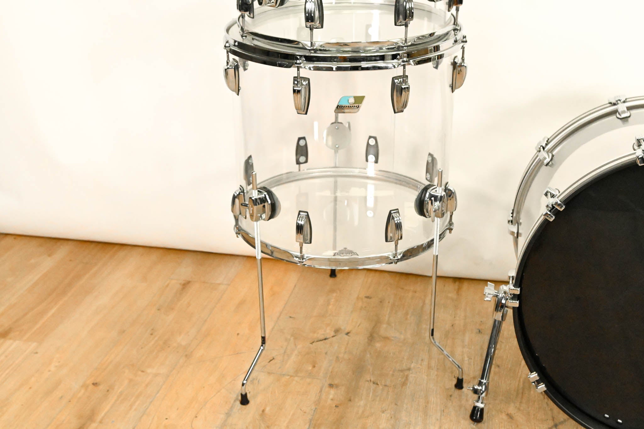Ludwig Vistalite 1970s Big Beat 4pc Drum Kit