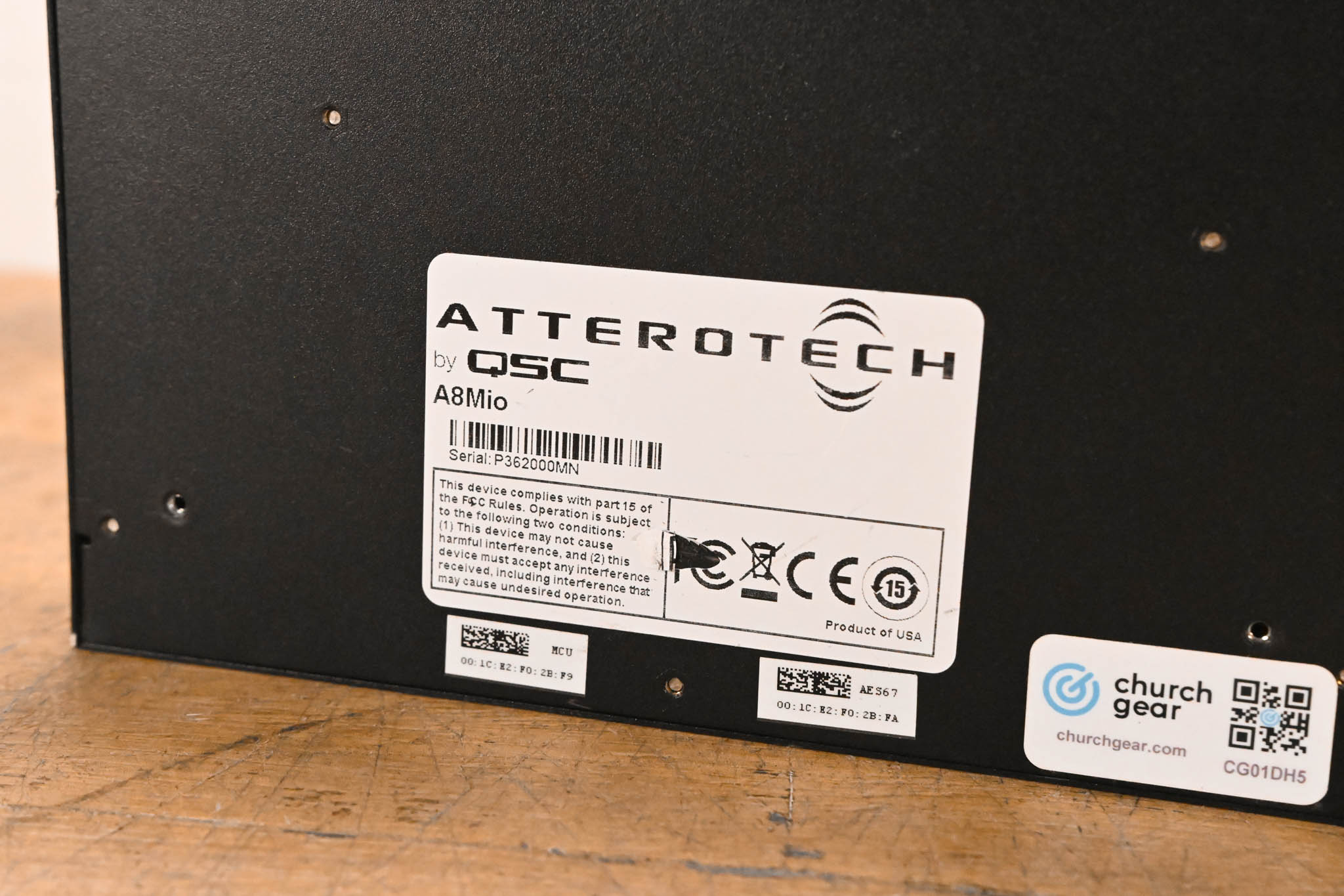 QSC Attero Tech Axon A8Mio Network Audio Endpoint (NO PSU)