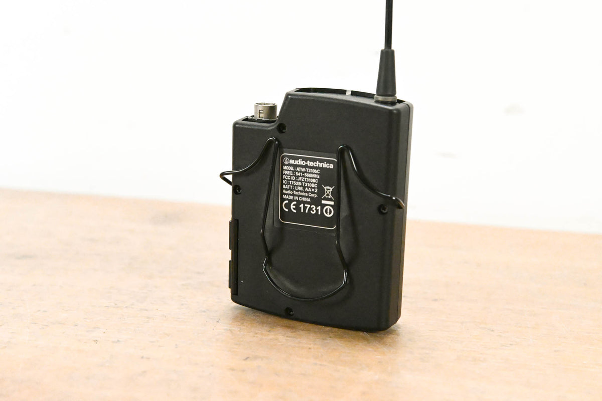 Audio-Technica ATW-R3100bC Receiver w/ ATW-T310bC Bodypack: 541-566 MHz
