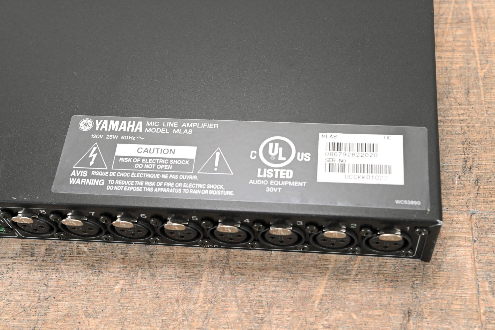 Yamaha MLA8 8-Channel Microphone/Line Preamplifier