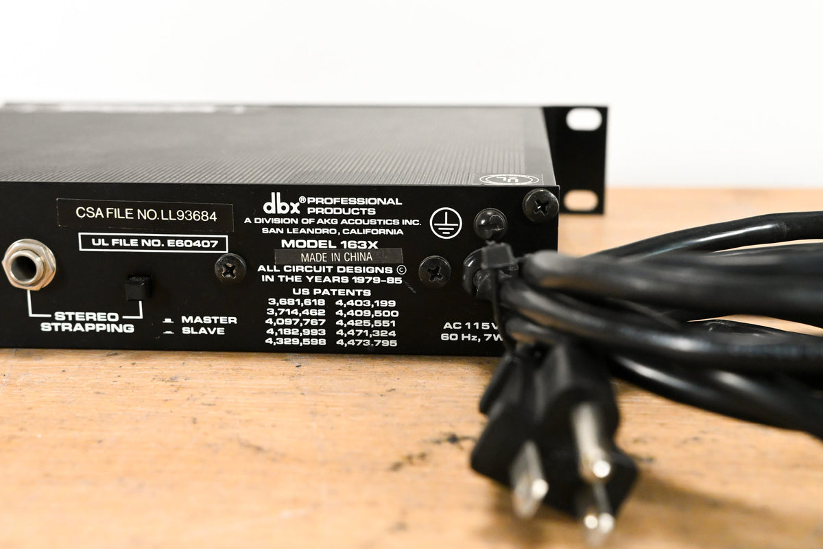 dbx 163x Single-Channel Over Easy Compressor / Limiter