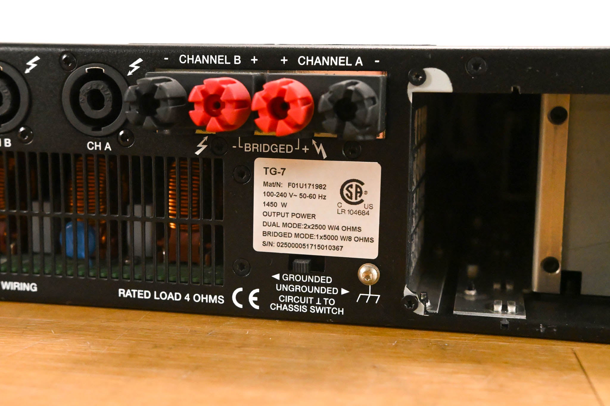 Electro-Voice (EV) TG-7 Tour-Grade Stereo Power Amplifier