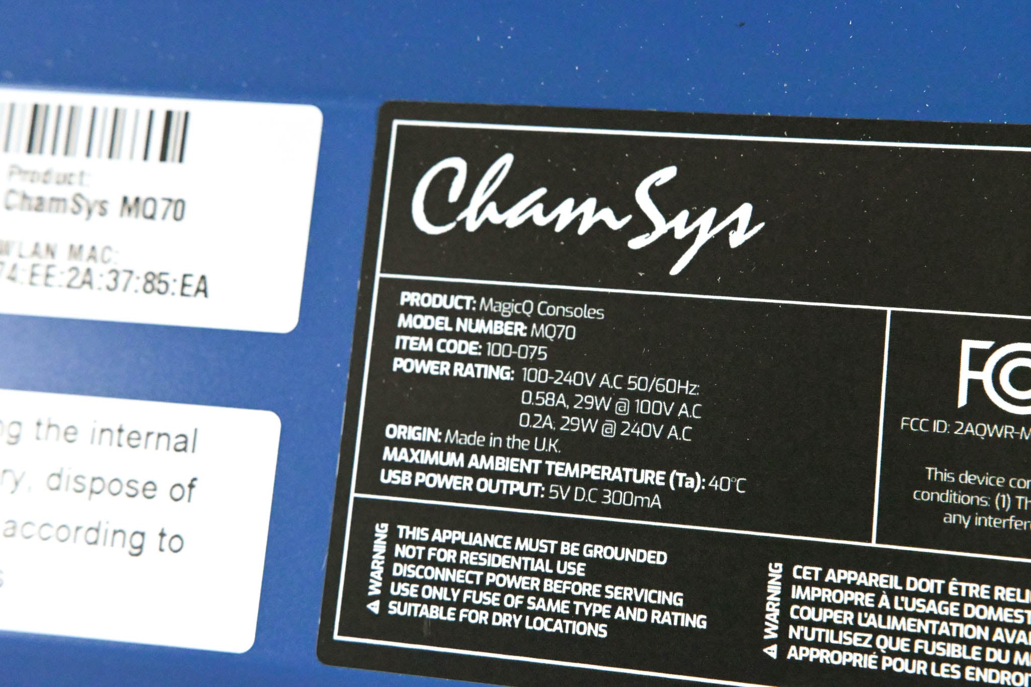 ChamSys MagicQ MQ70 24-Universe Compact Lighting Console