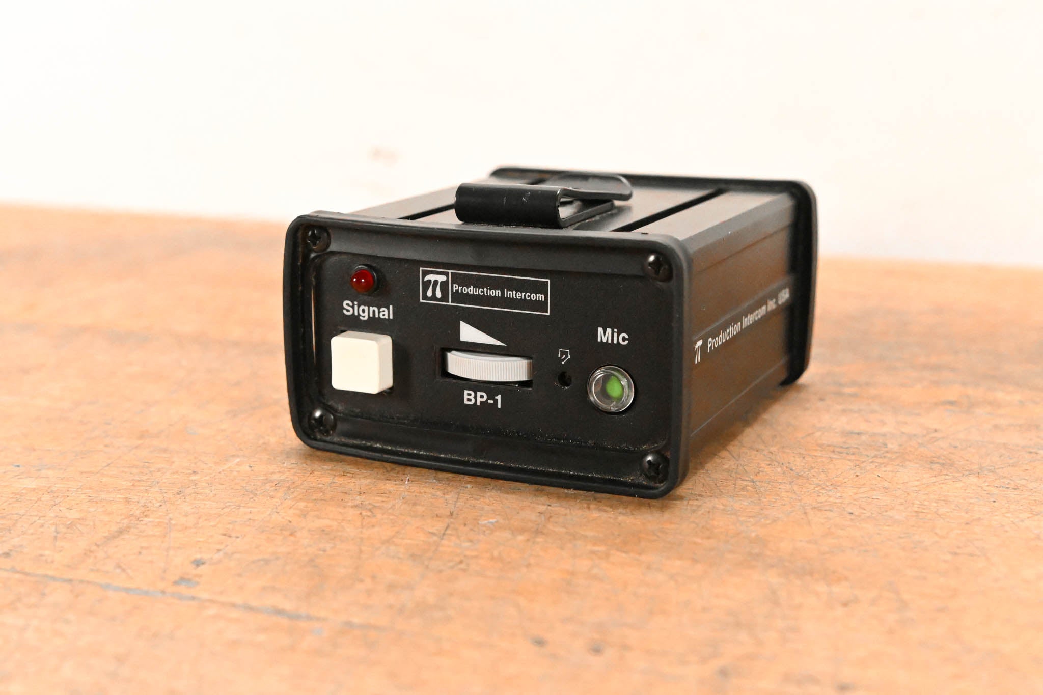 Production Intercom BP-1 Single-Circuit Headset Station Belt Pack
