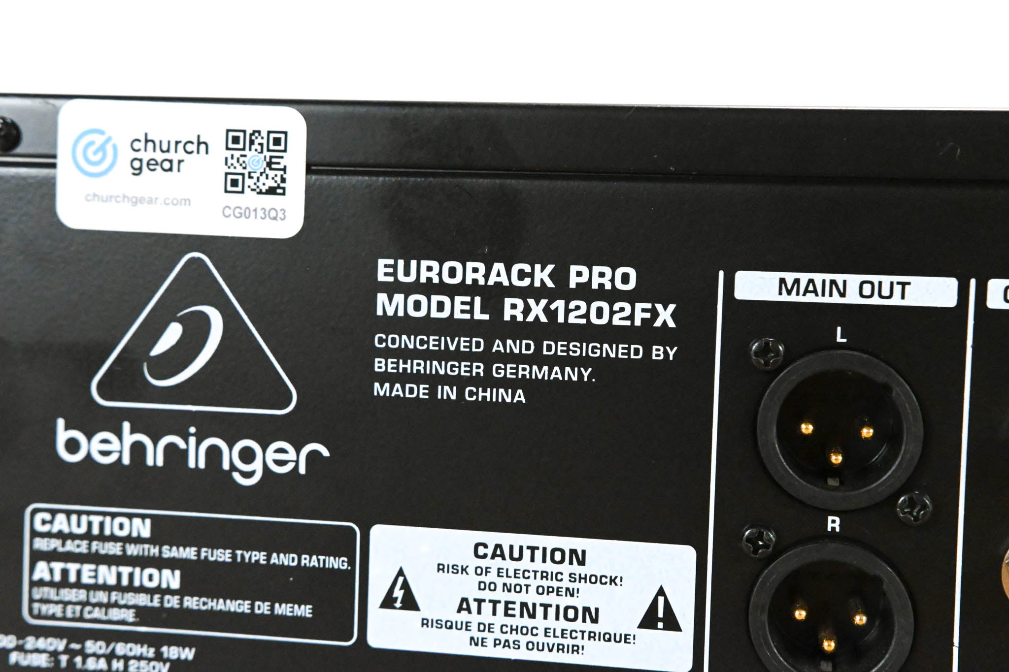 Behringer EURORACK PRO RX1202FX 12-Input Mic/Line Rack Mixer