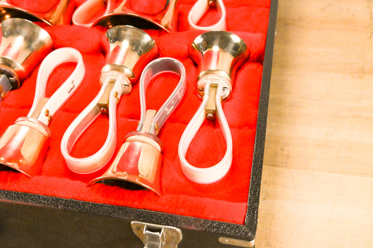 Malmark Three Octave Handbell Set (C4-C7) - 37 Bells w/ 4 Cases