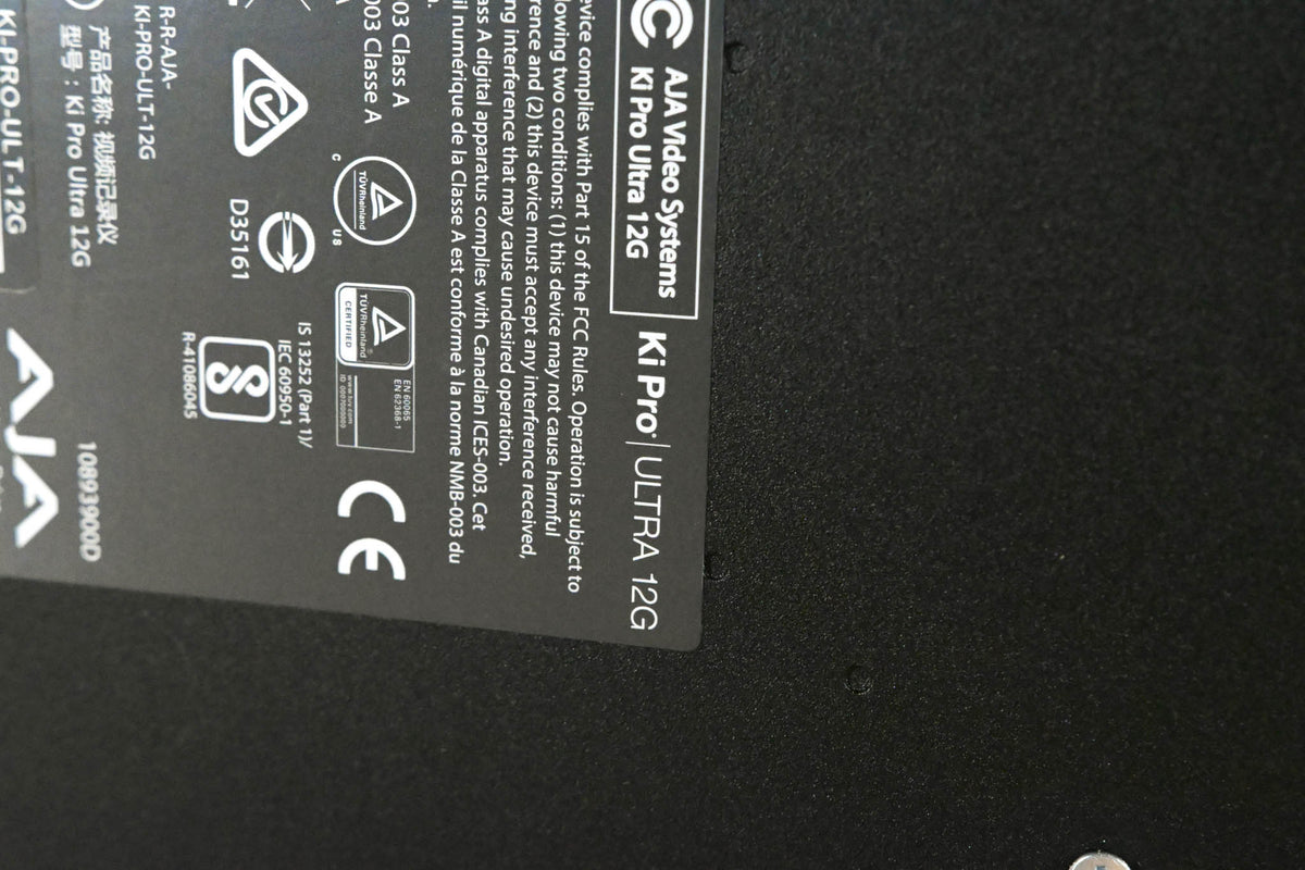 AJA Ki Pro Ultra 12G DCI/UHD/HD Recorder/Player (NO POWER SUPPLY)