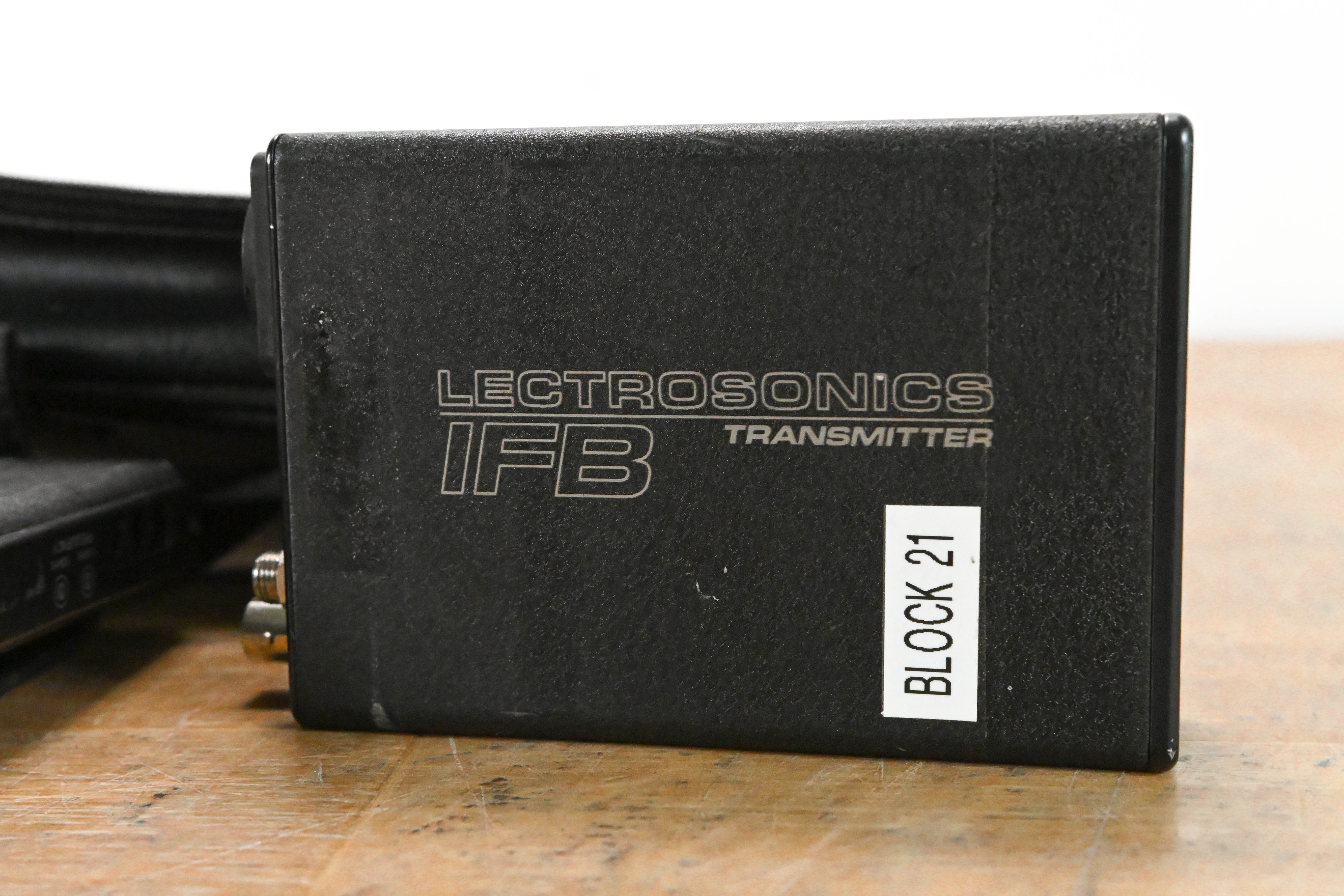 Lectrosonics T1 IFB Transmitter & R1a Receiver Block 21 w/ Case