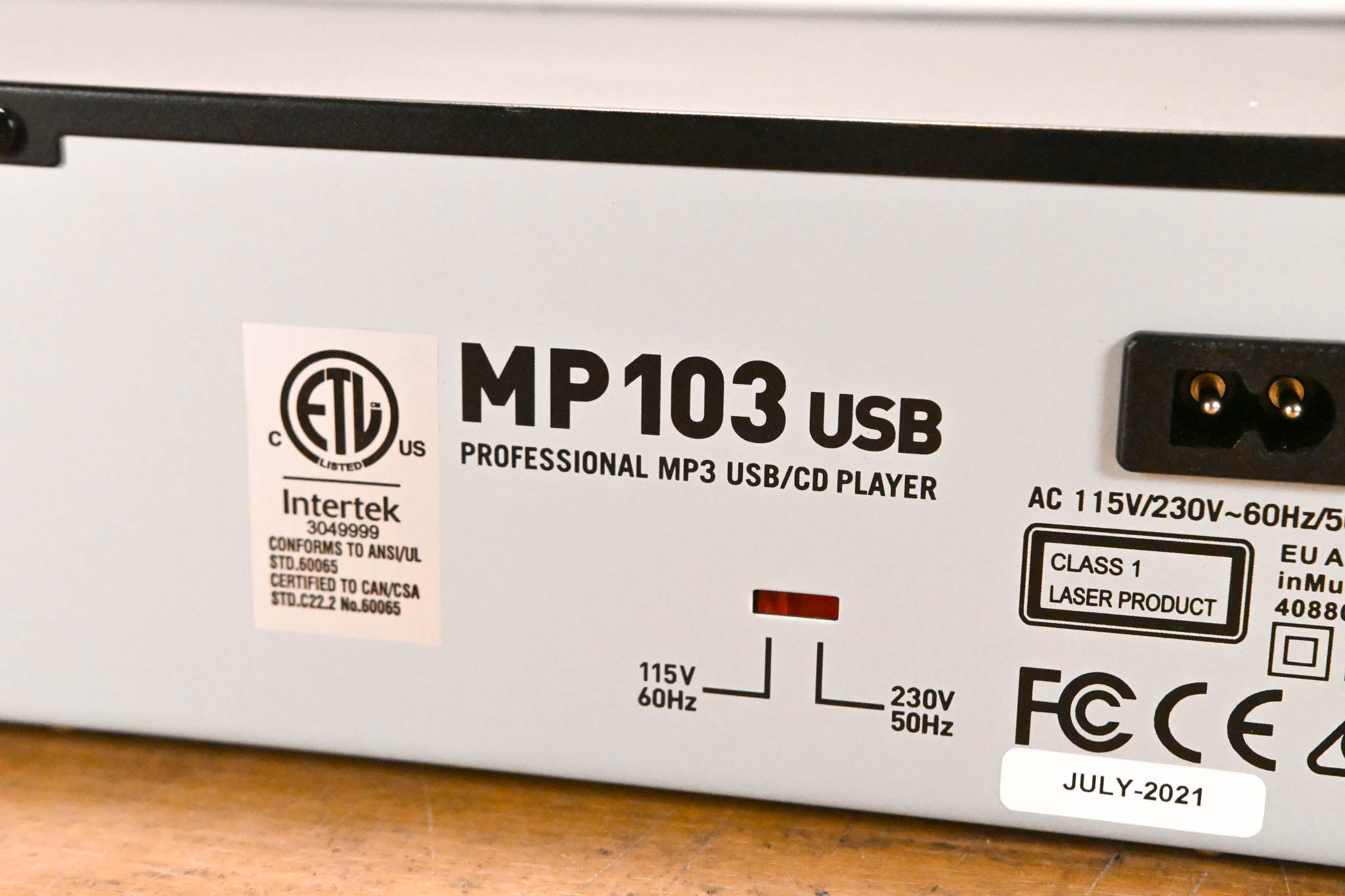 Numark MP103USB Professional MP3 USB/CD Player