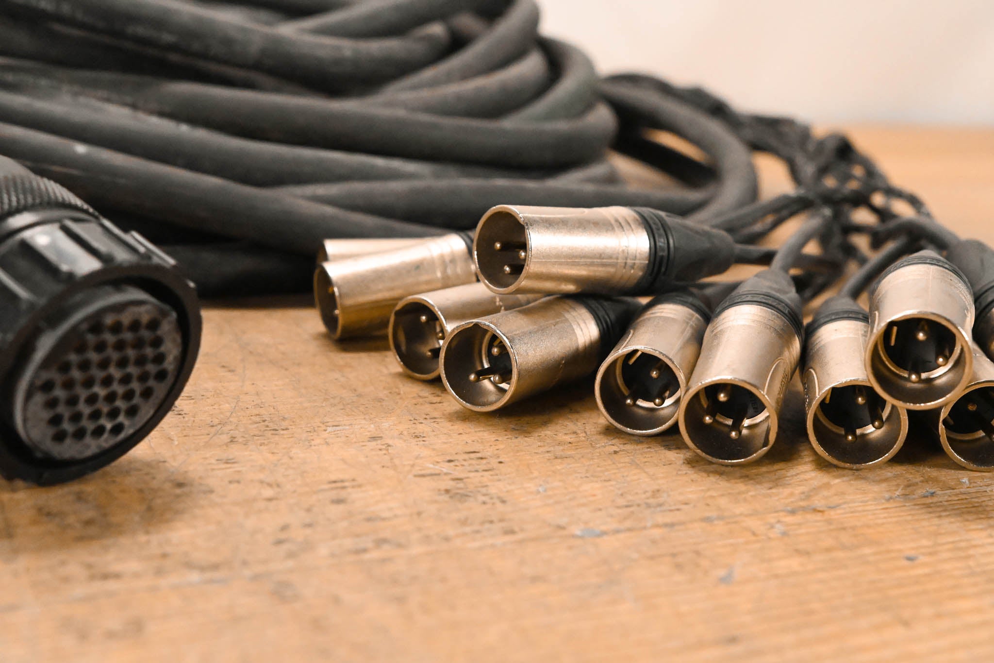 Unbranded 37-Pin CPC Female Connector to (12x)XLRM Cable - 50ft