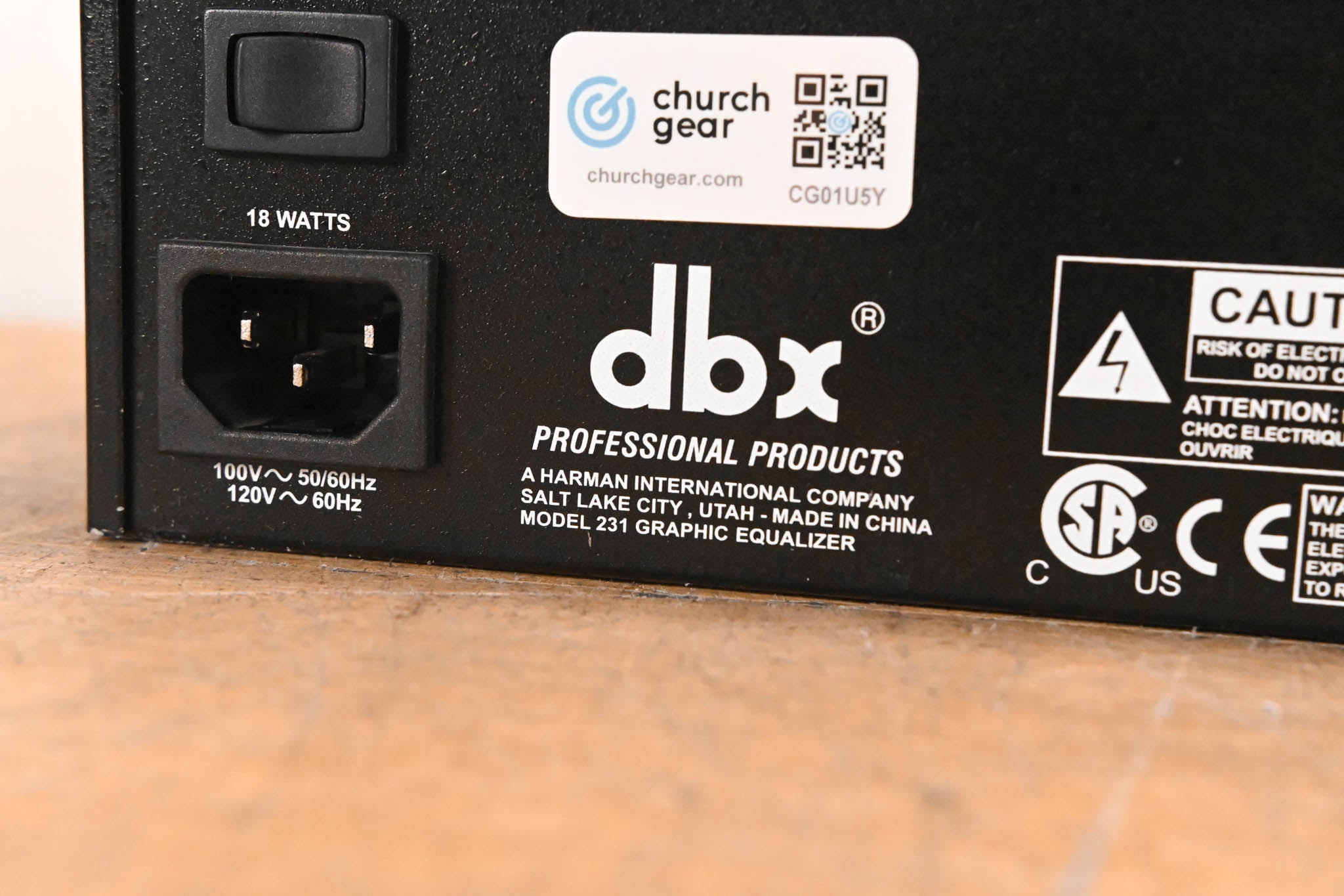dbx 231 Dual-Channel 31-Band Graphic Equalizer