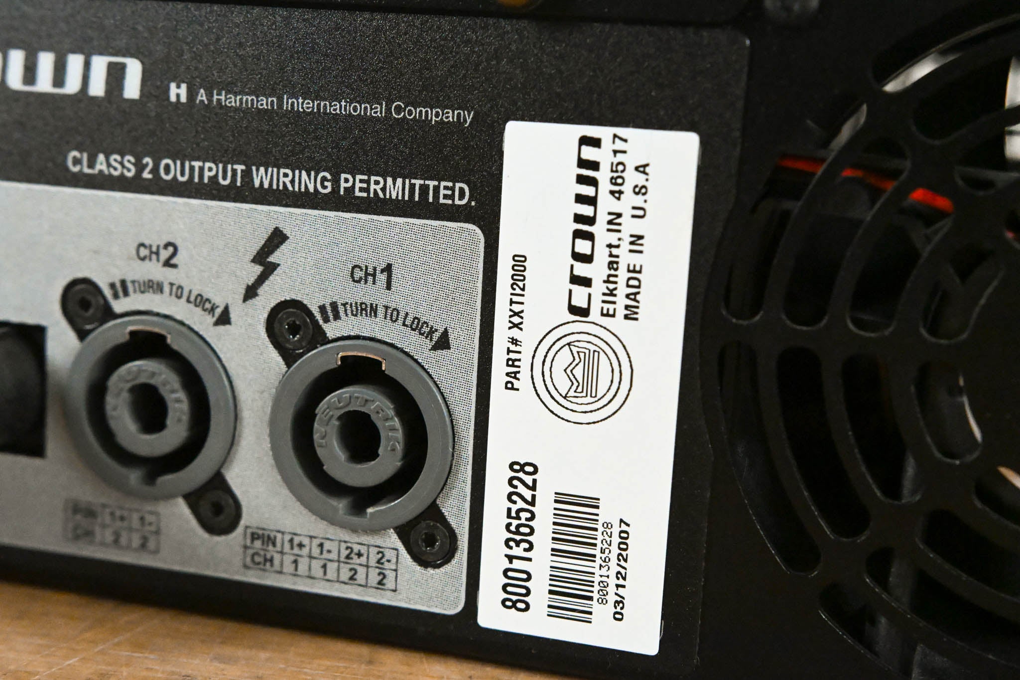 Crown XTi 2000 2-Channel Power Amplifier with DSP