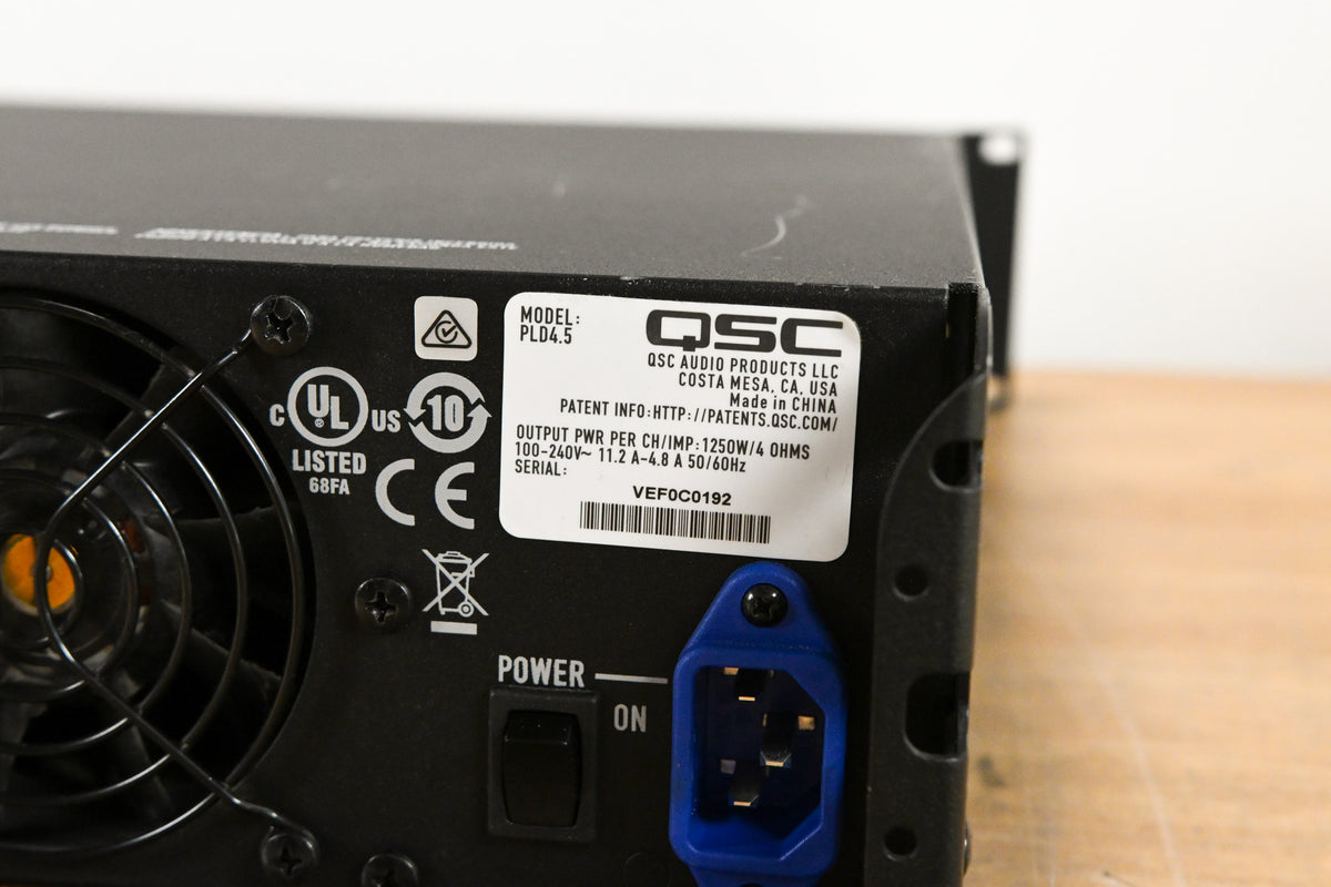 QSC PLD4.5 Four-Channel Power Amplifier with DSP
