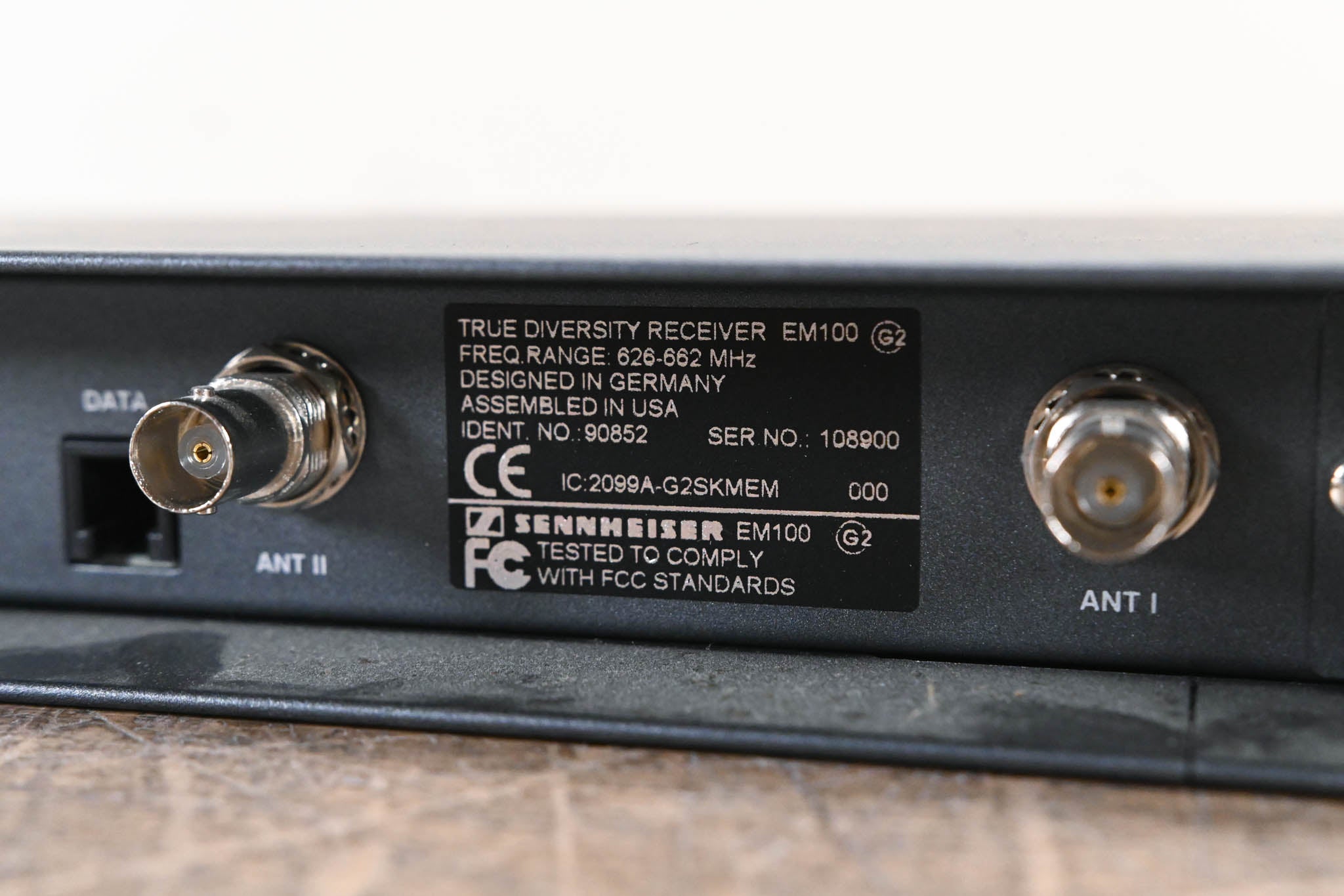 Sennheiser EM 100 G2 Wireless Receiver - 626-662 MHz (NO POWER SUPPLY)