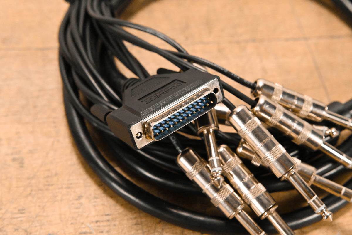 Unbranded DB25 Male to (8x)XLRF and (8x)TRS Cable - 10ft