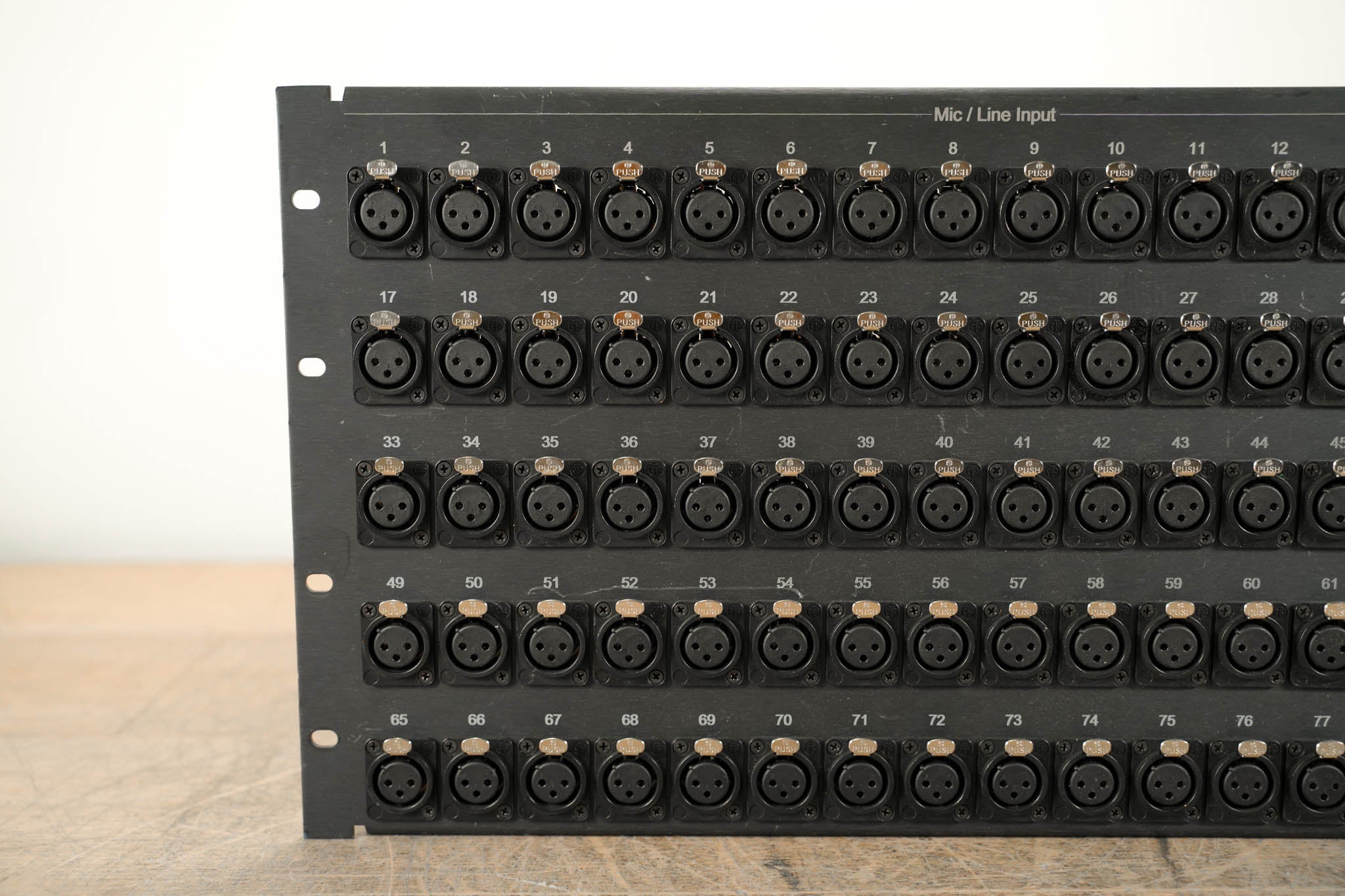 Unbranded 80-Channel Female XLR Patch Panel