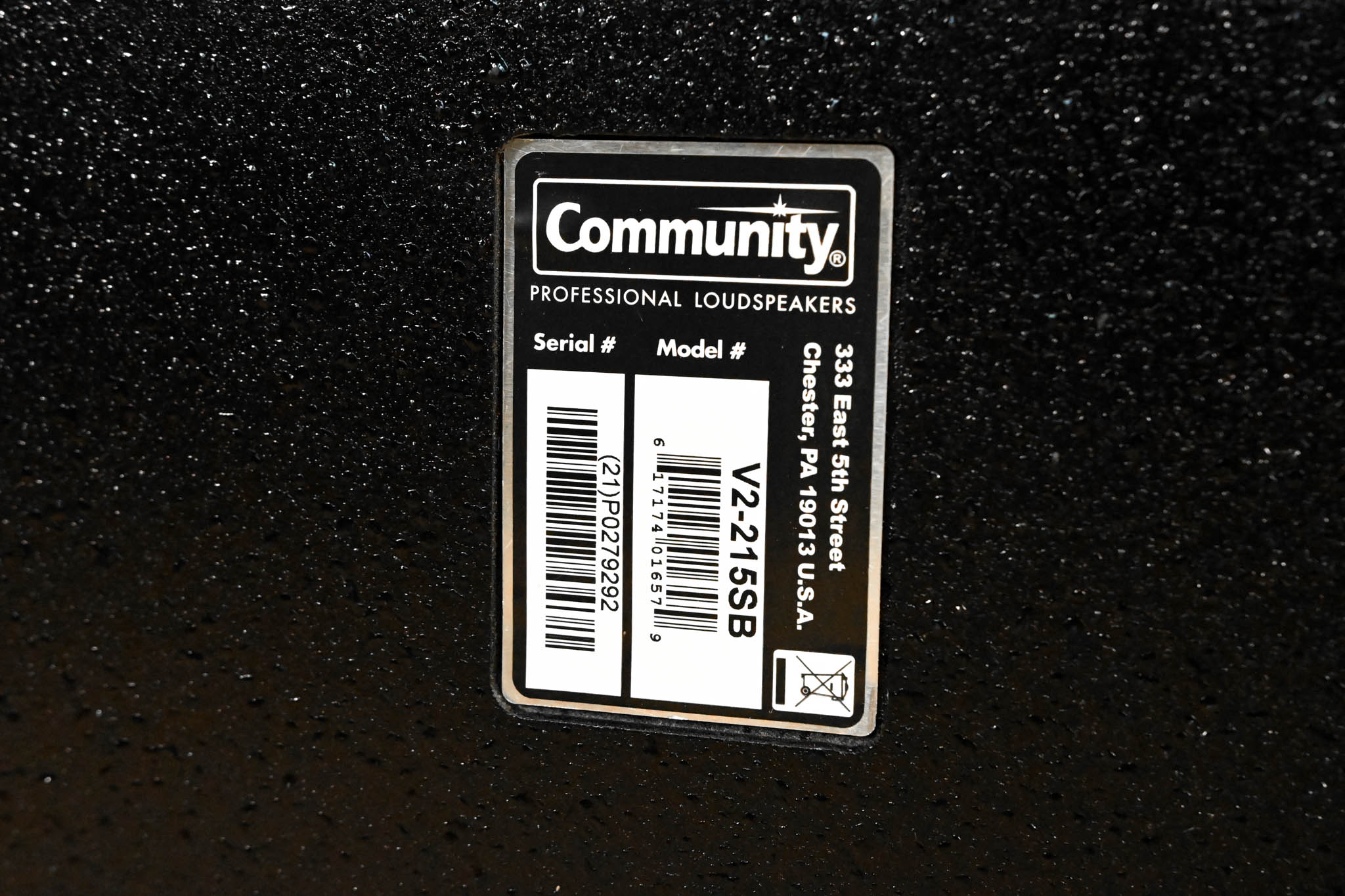 Community V2-215S Dual 15" Subwoofer System