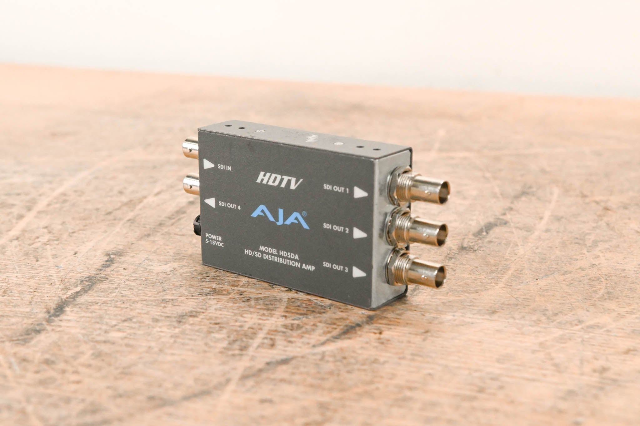 AJA HD5DA 1x4 HD/SD-SDI Distribution Amplifier/Repeater NO POWER SUPPLY