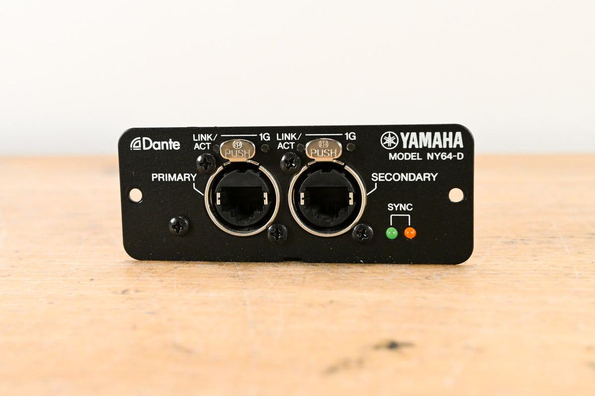 Yamaha NY64-D Dante I/O Expansion Card for TF Mixers