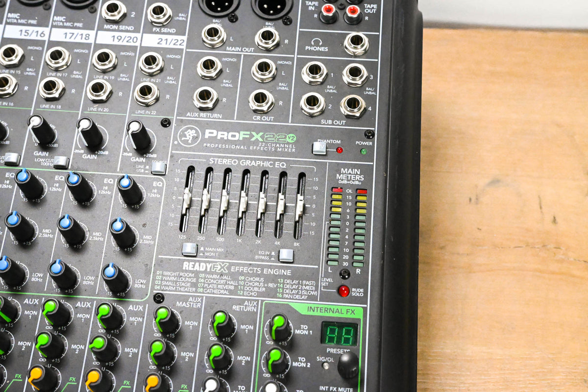 Mackie ProFX22v2 22-Channel Audio Mixer with USB and Effects