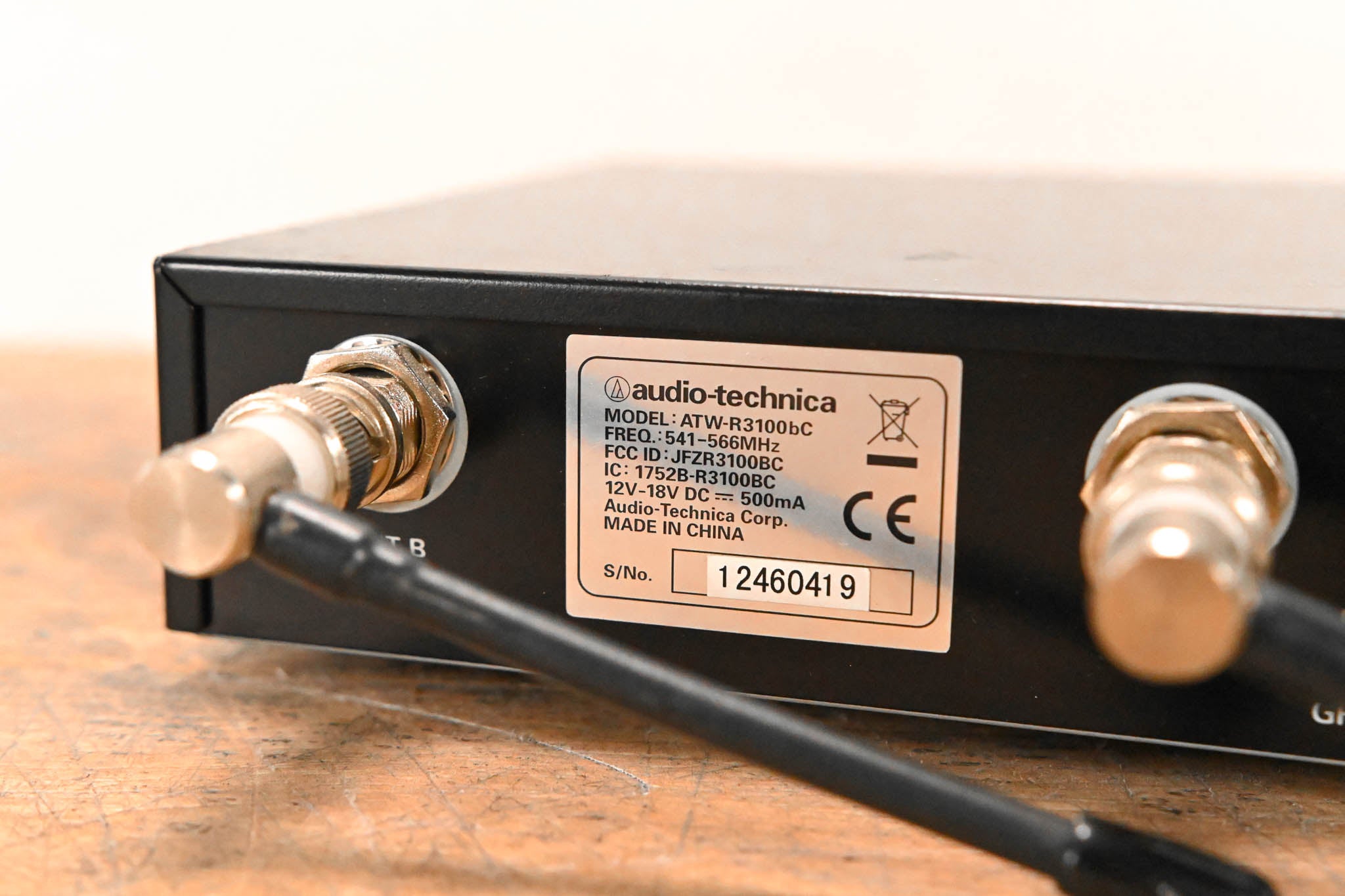 Audio-Technica ATW-R3100bC Wireless Receiver - 541-566 MHz (NO PSU)