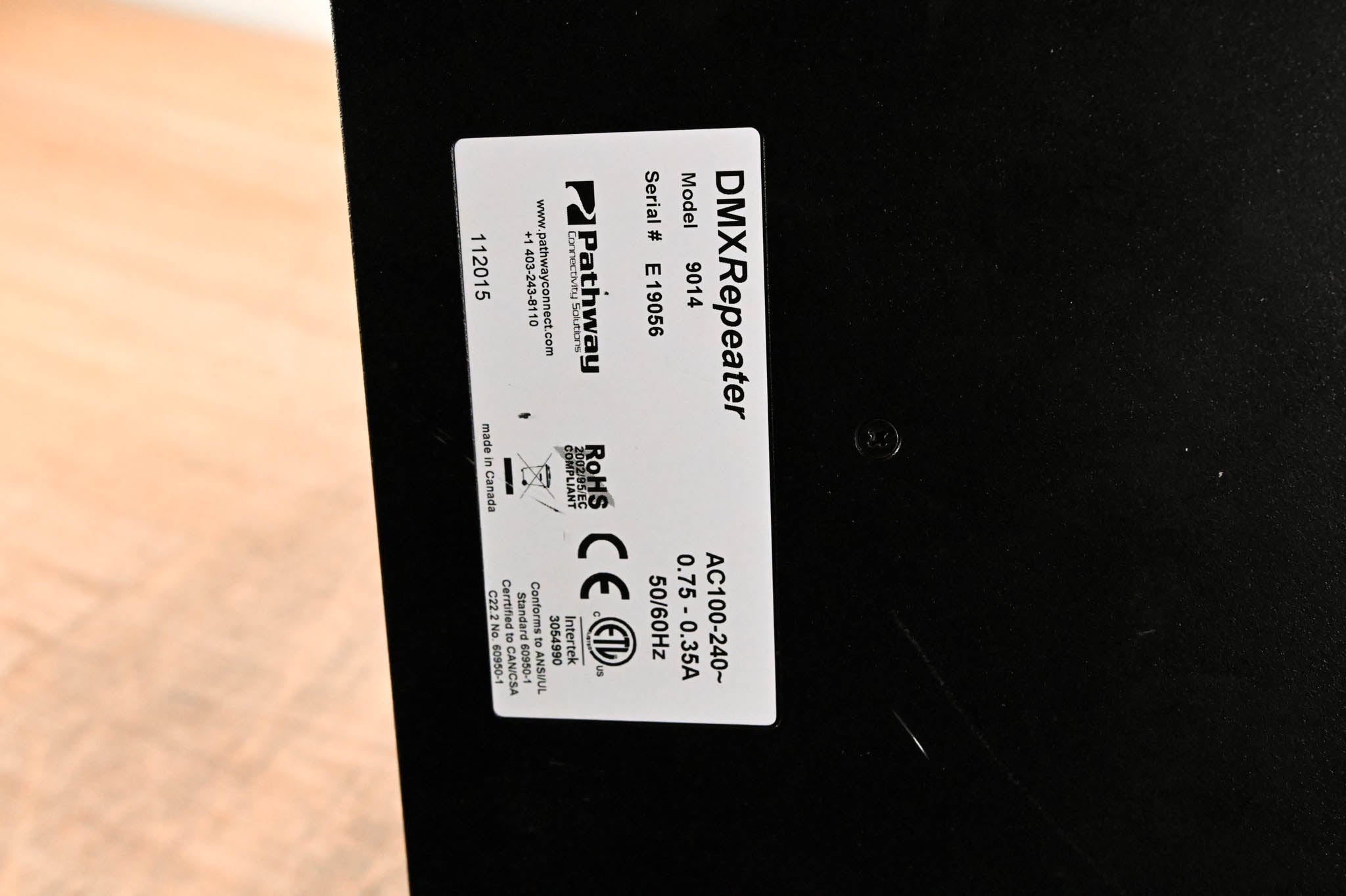 Pathway Connectivity 9014 8-Way DMX Repeater with Rear 5-pin XLR