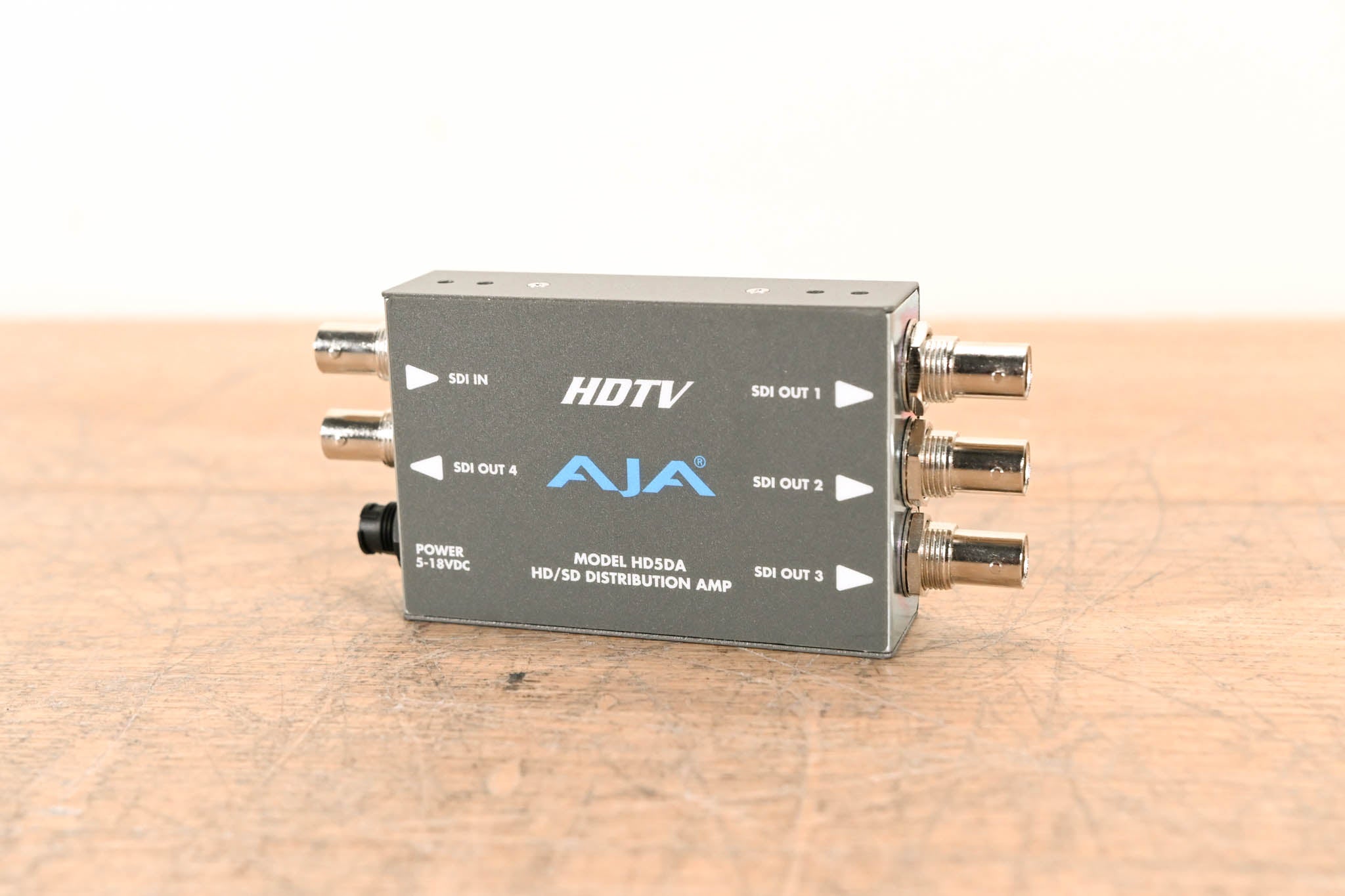 AJA HD5DA 1x4 HD/SD-SDI Distribution Amplifier/Repeater NO POWER SUPPLY