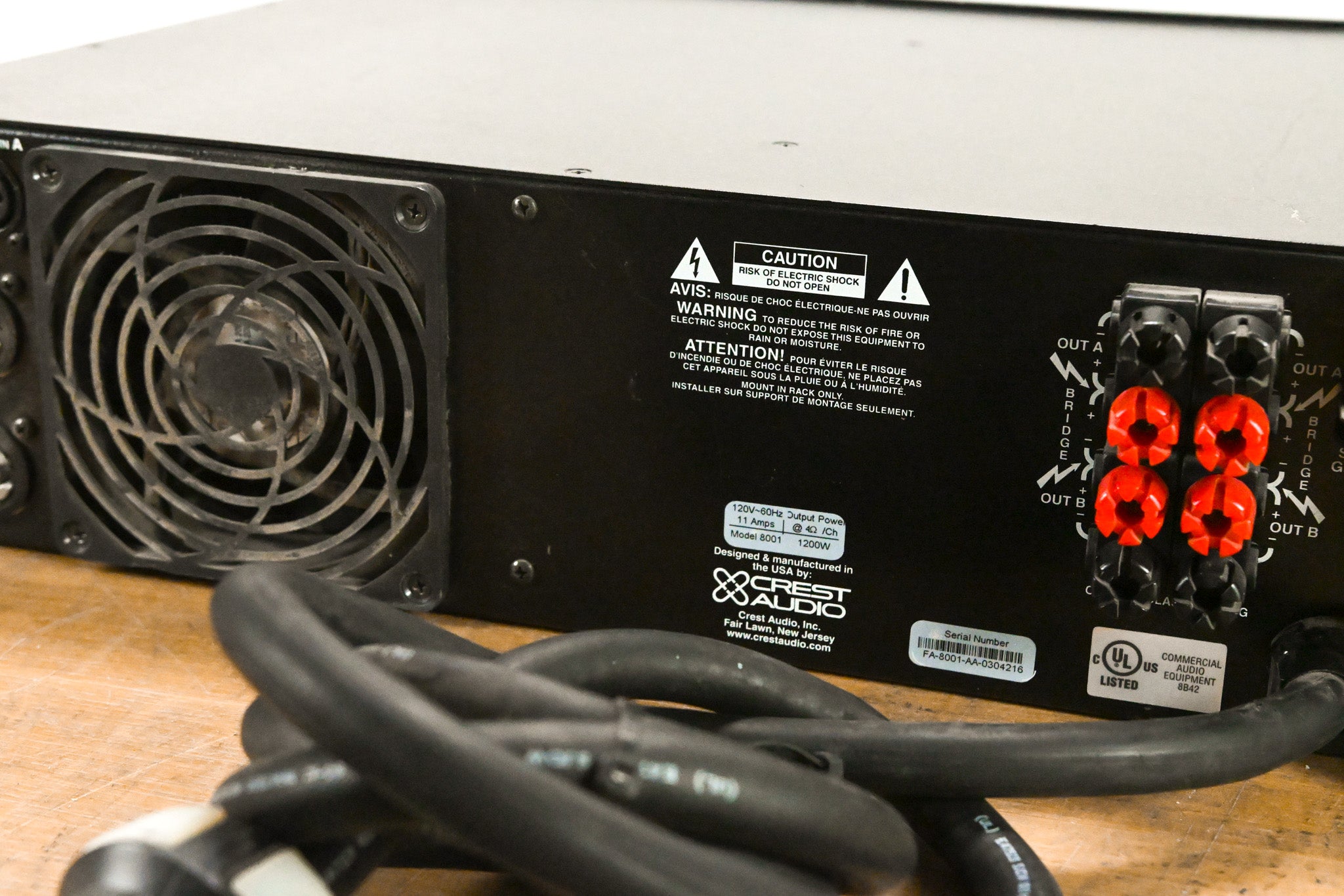 Crest Audio 8001 2-Channel Power Amplifier