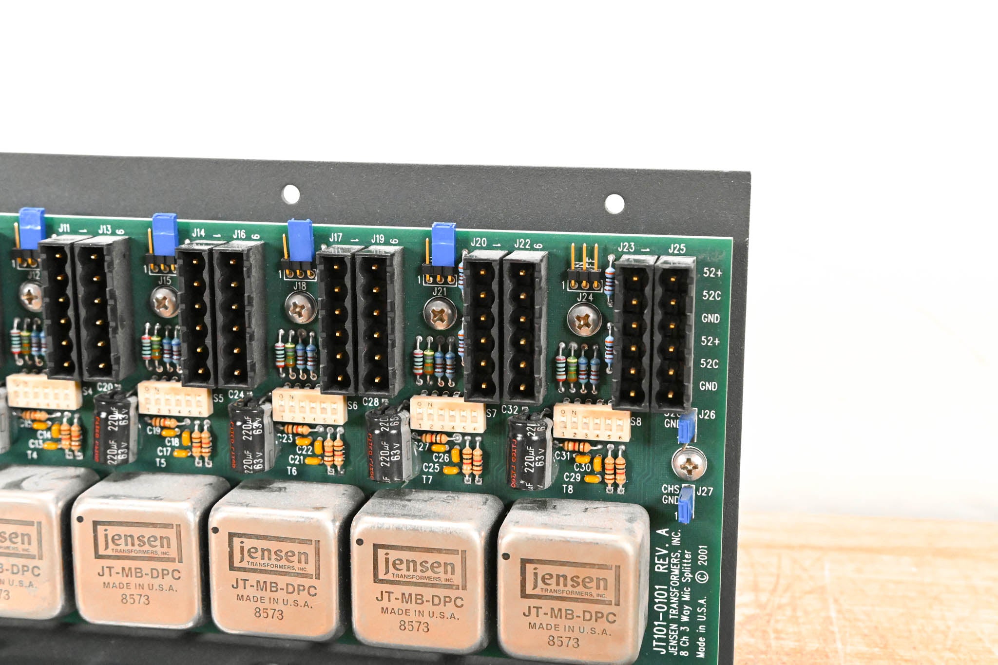 Jensen JT-MS-8N3 8-CH 3-Way Mic Splitter with Phantom Power Circuitry