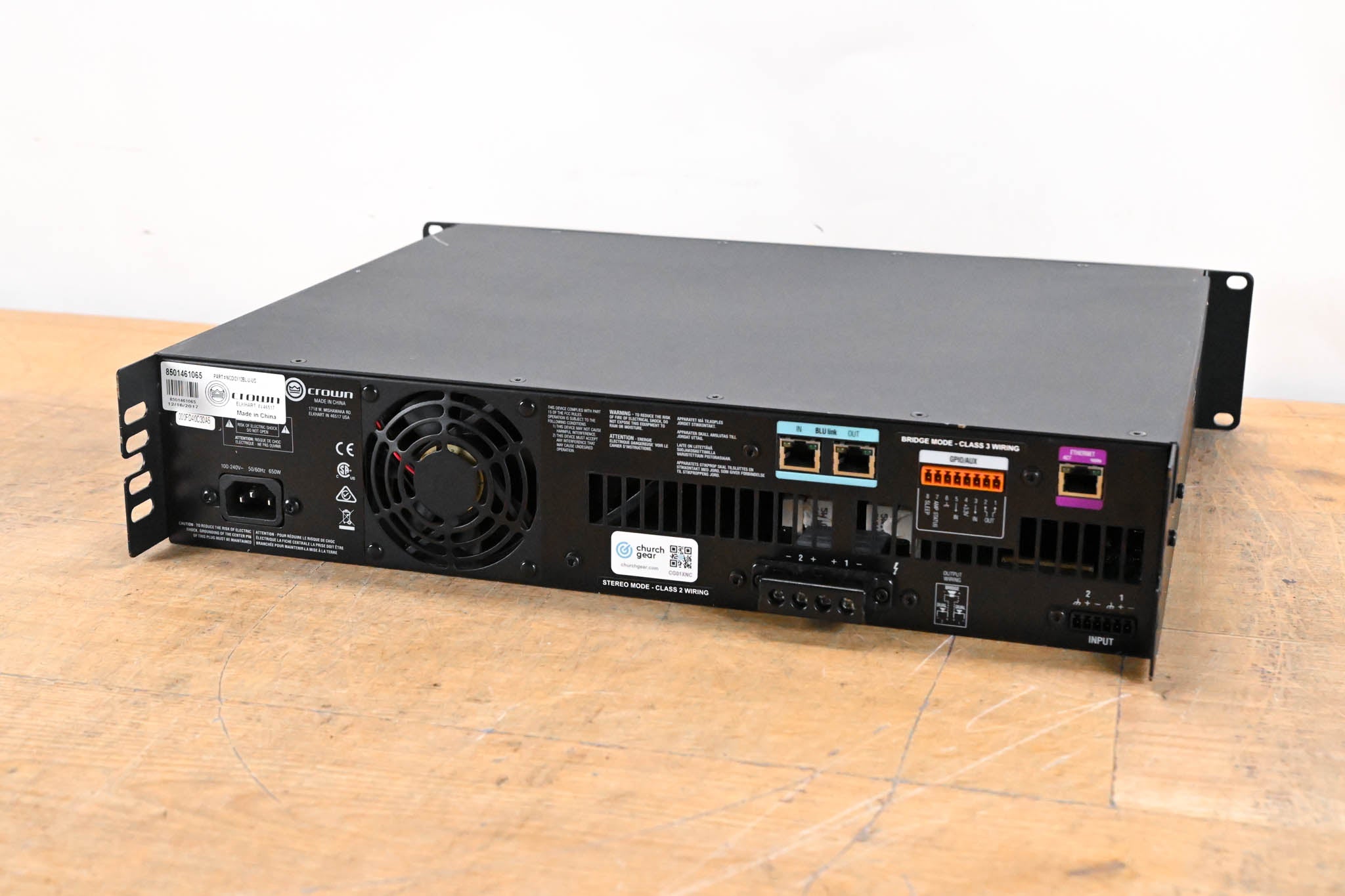 Crown CDi 2|1200BL 2-Channel DriveCore Series Power Amp w/ BLU Link