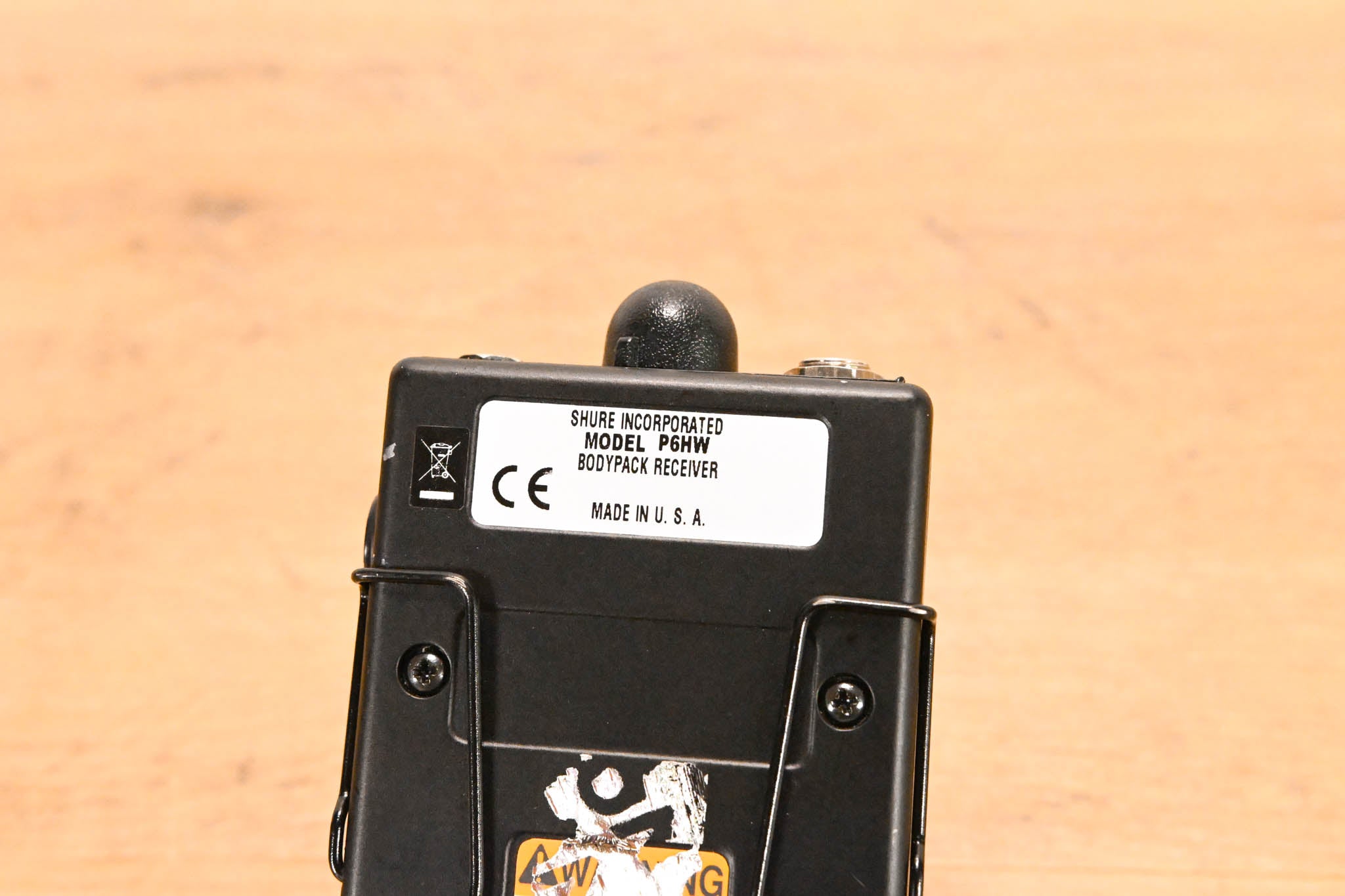 Shure P6HW Wired Bodypack Receiver