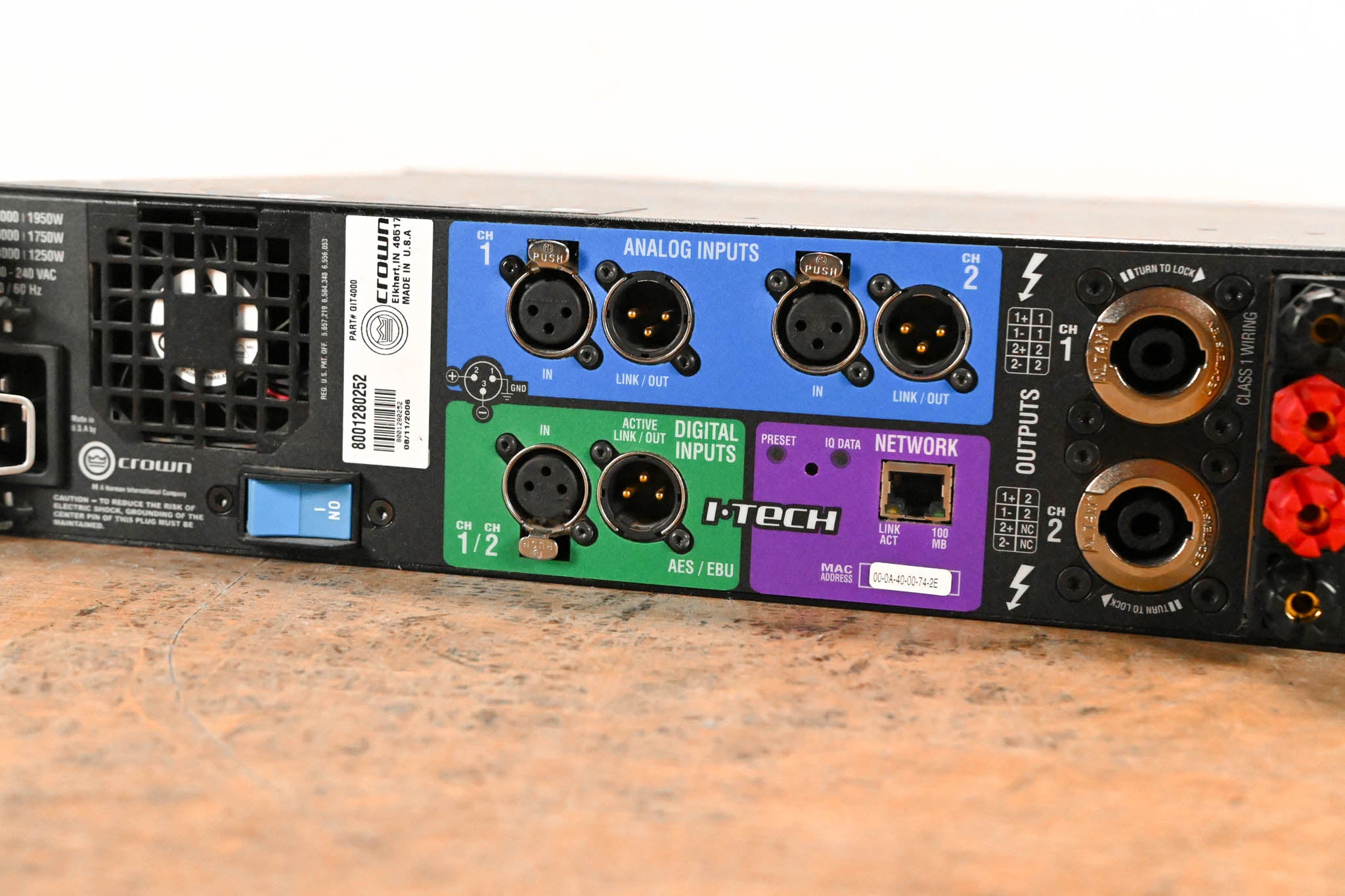 Crown I-Tech 4000 2-Channel Power Amplifier