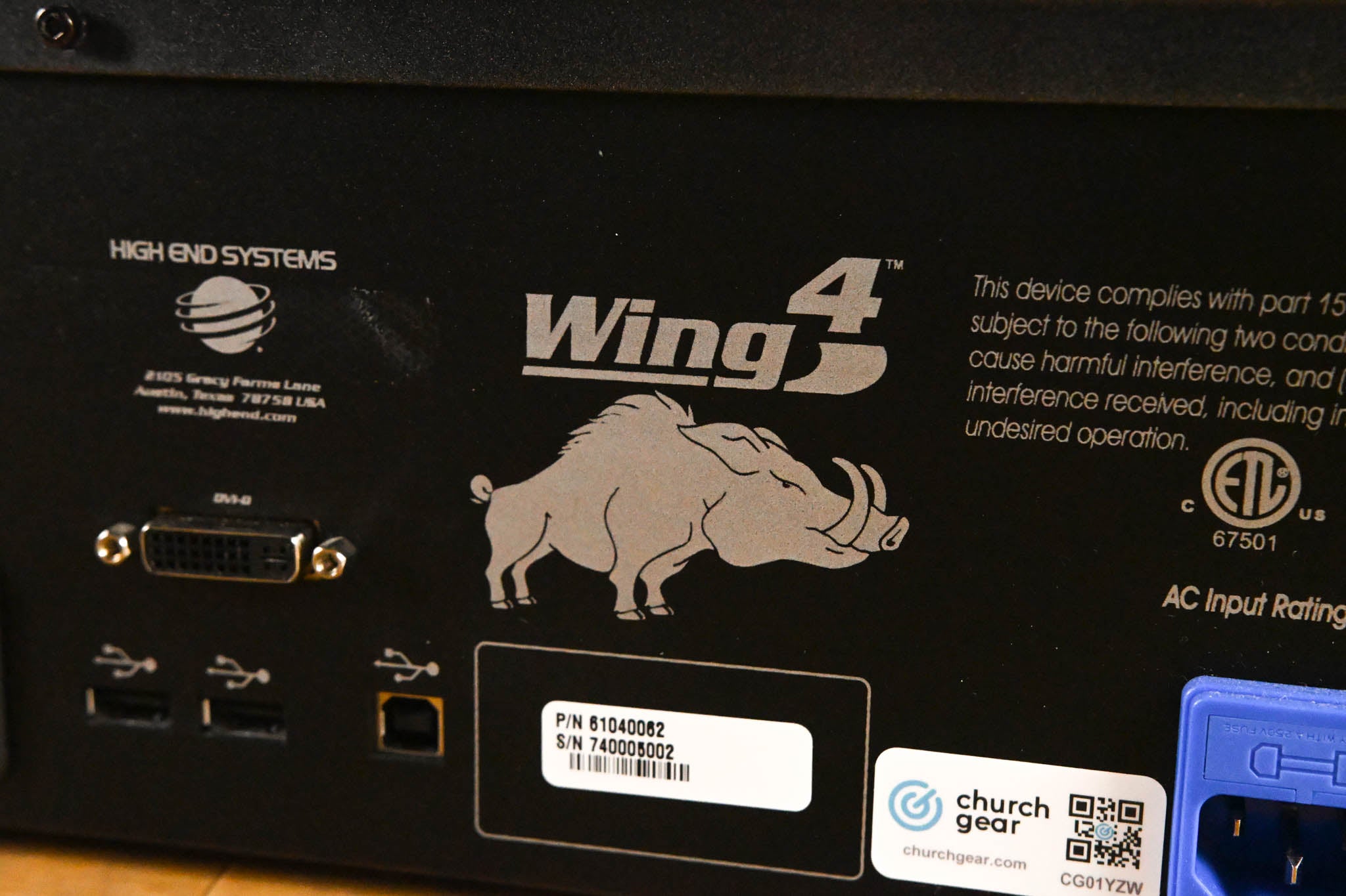 High End Systems Master Wing 4 for Hog 4, Full Boar 4, and Road Hog 4